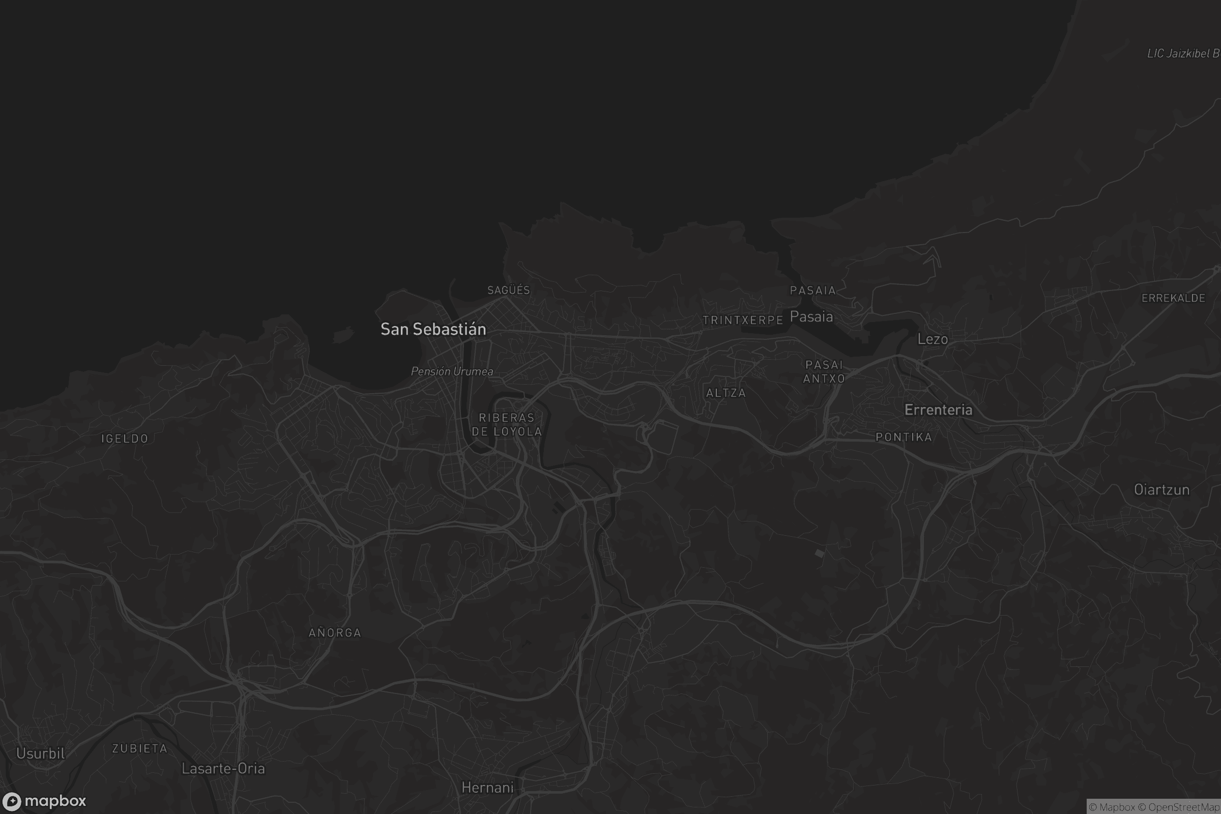 Mapa de Hego Intxaurrondo