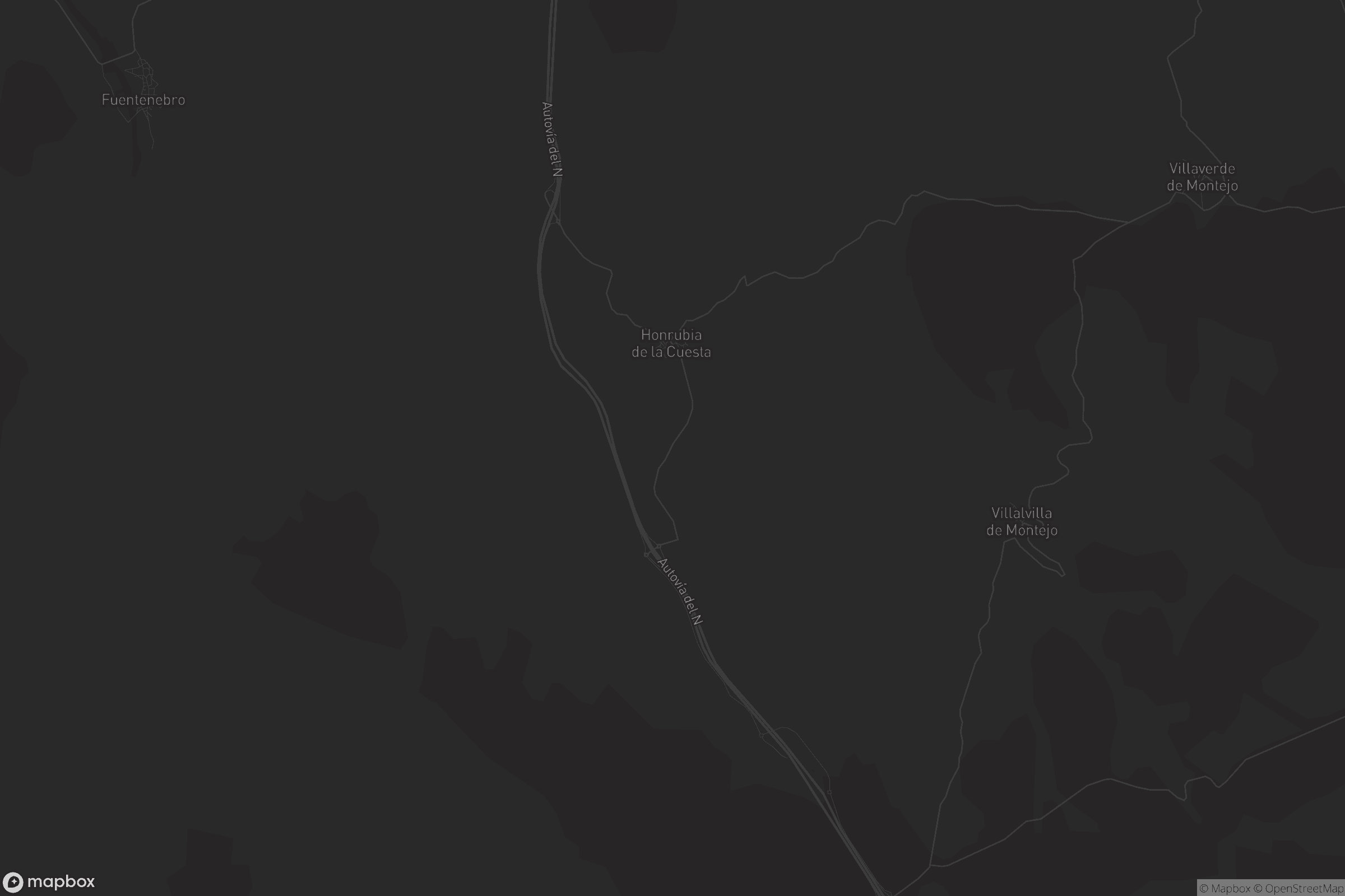 Mapa de Honrubia de la Cuesta