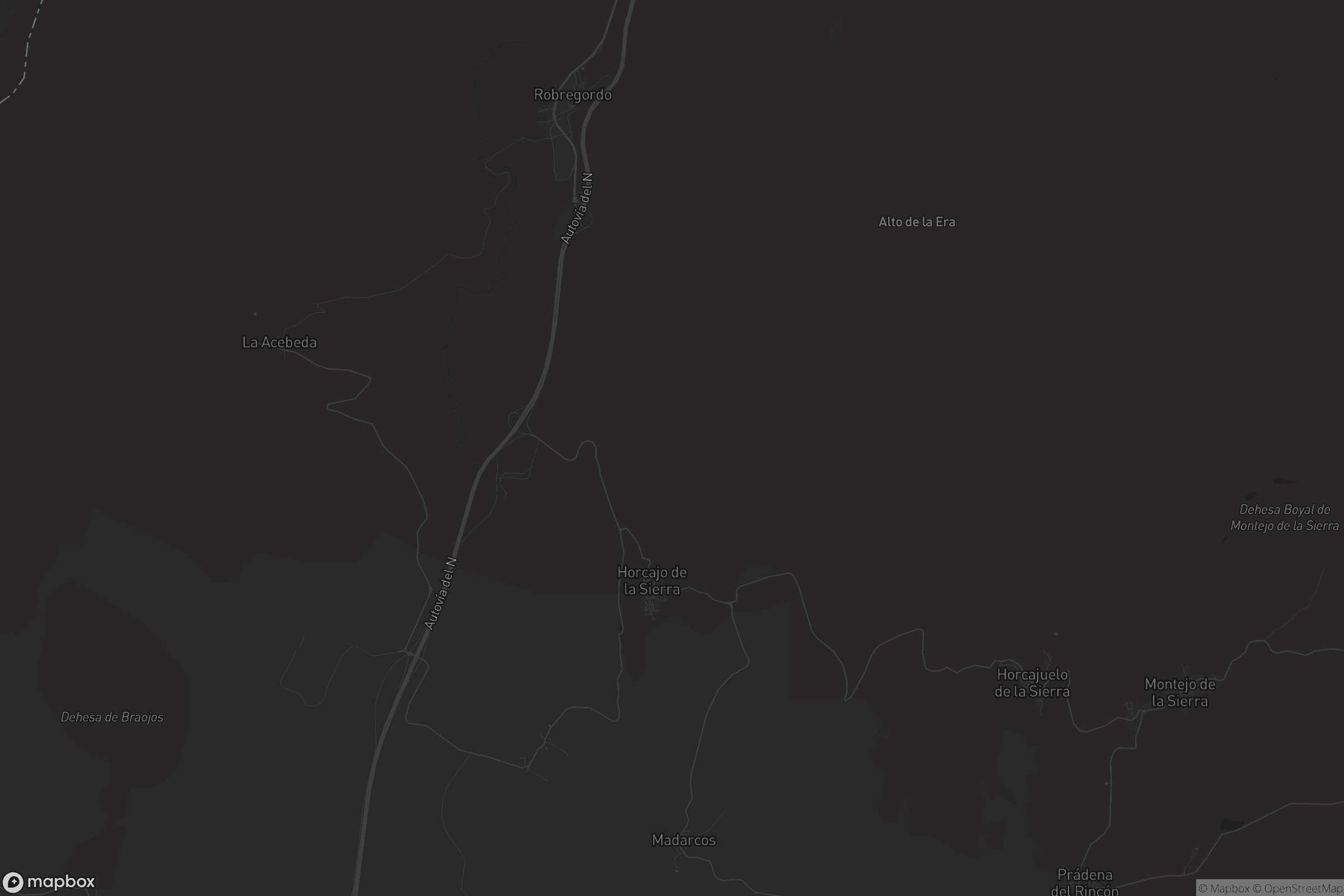 Mapa de Horcajo de la Sierra-Aoslos