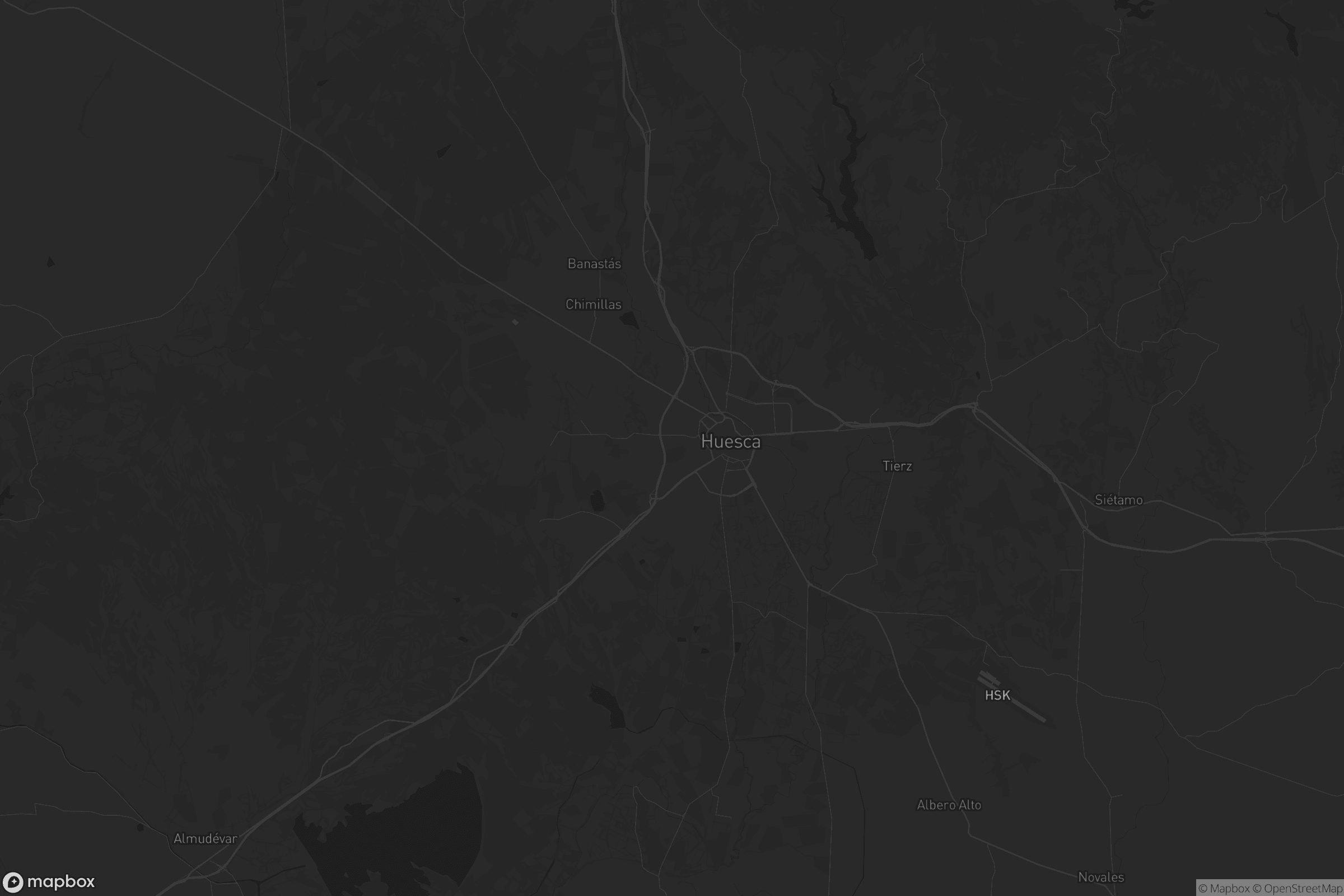 Mapa de Huesca/Uesca