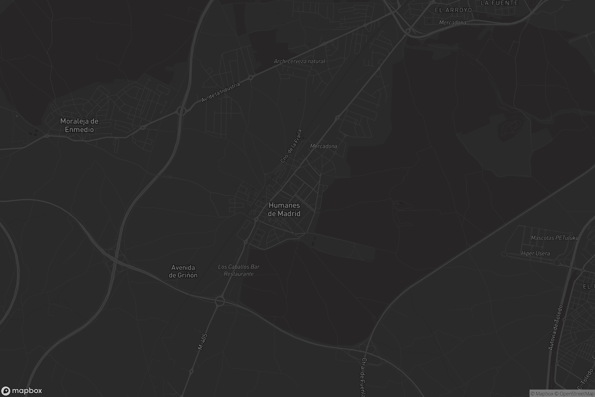 Mapa de Humanes de Madrid