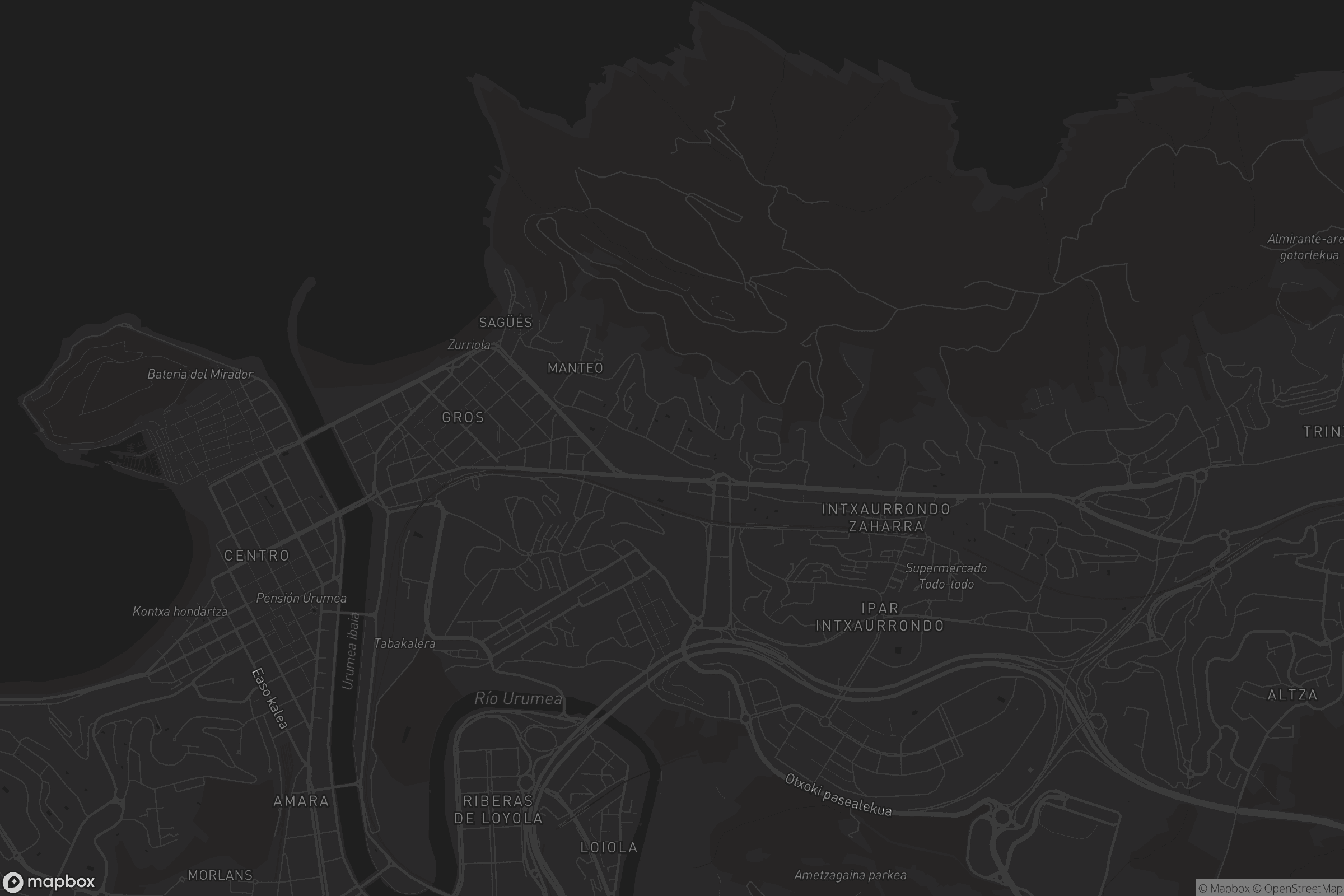 Mapa de Ipar-Ekialdea