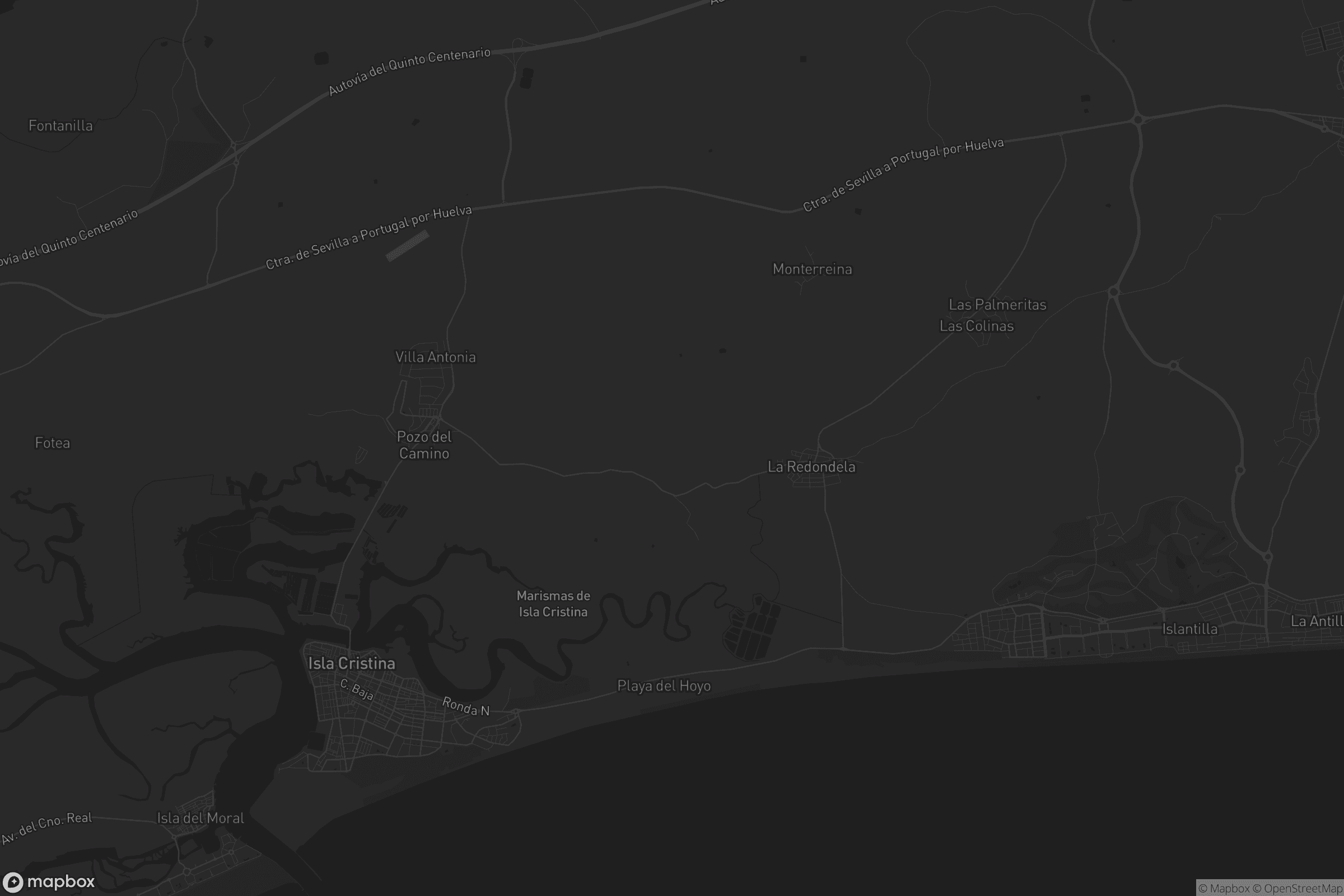 Mapa de Isla Cristina