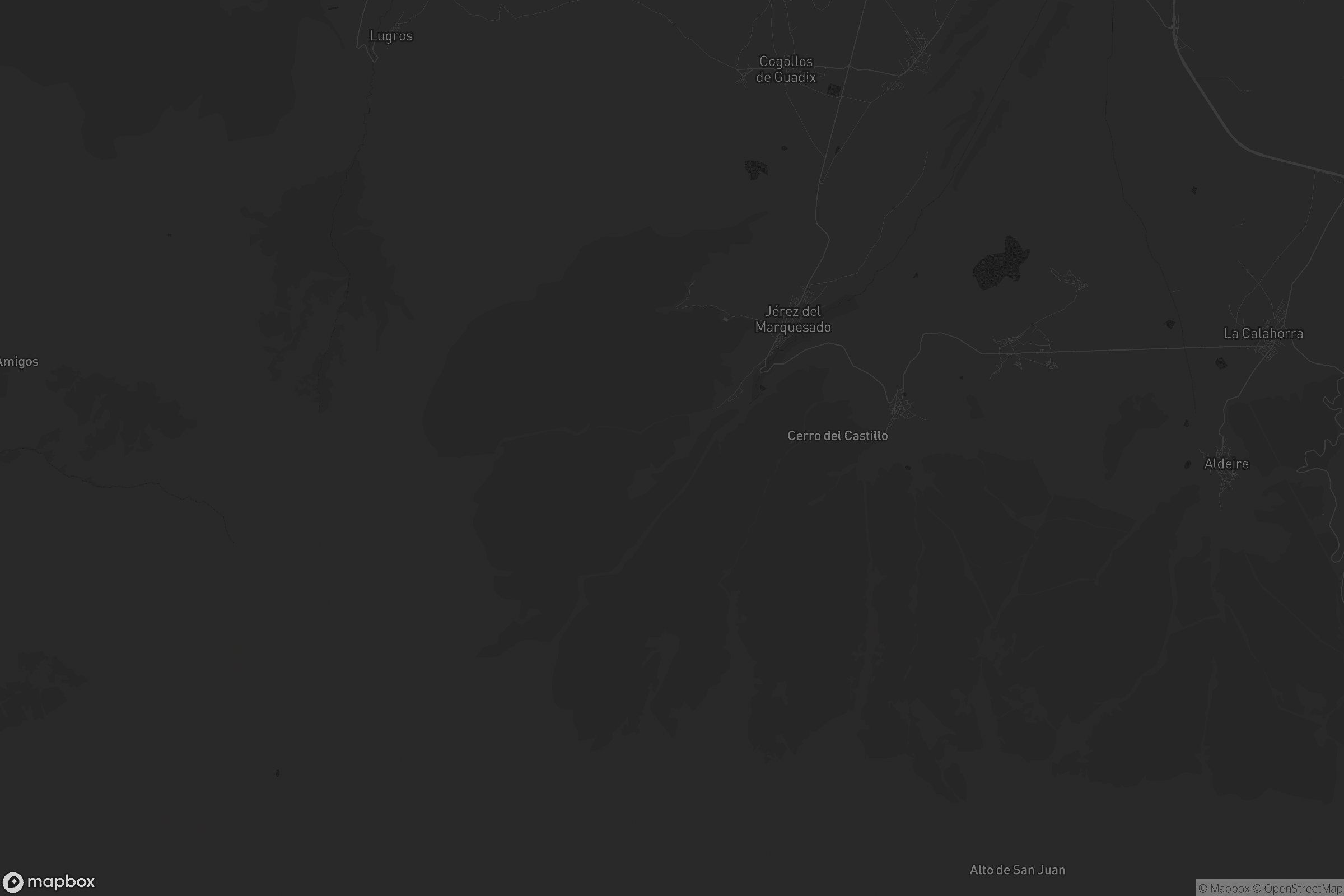 Mapa de Jérez del Marquesado