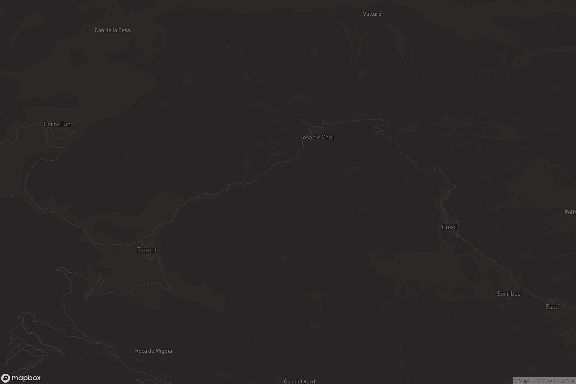 Mapa de Josa i Tuixén