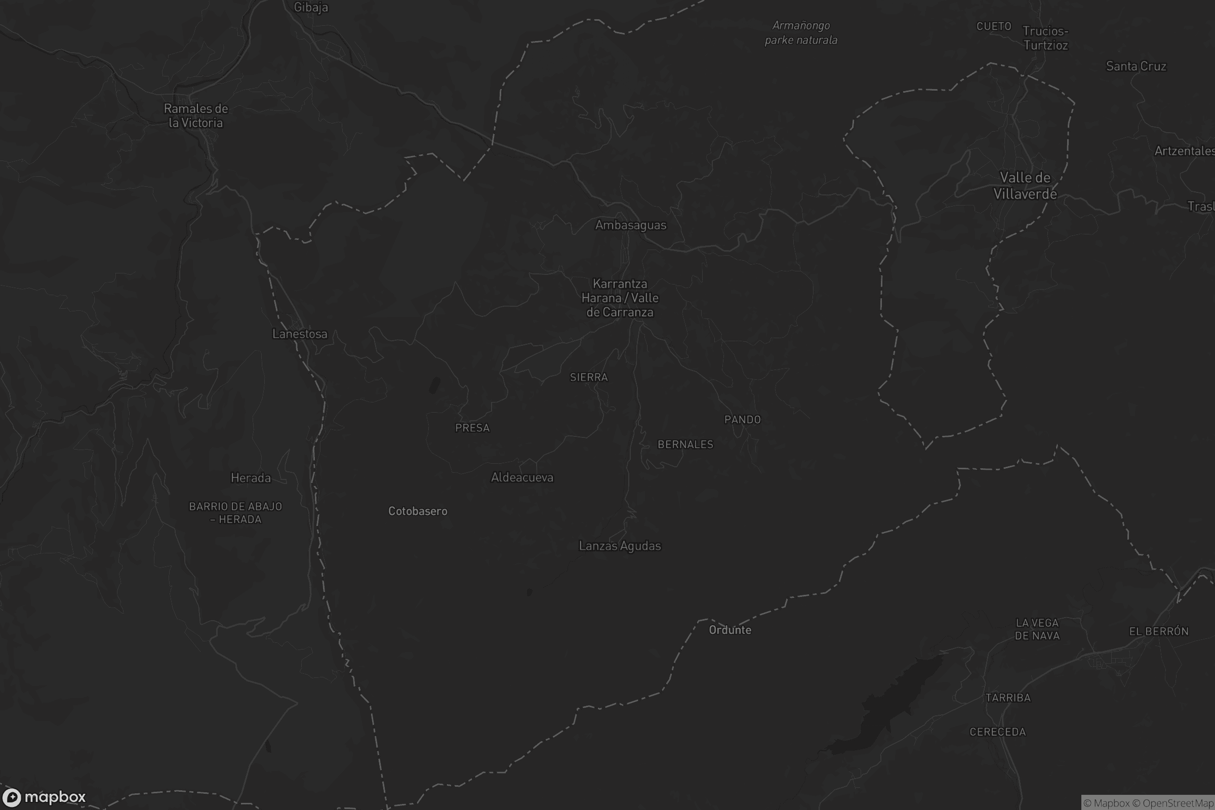 Mapa de Karrantza Harana / Valle de Carranza