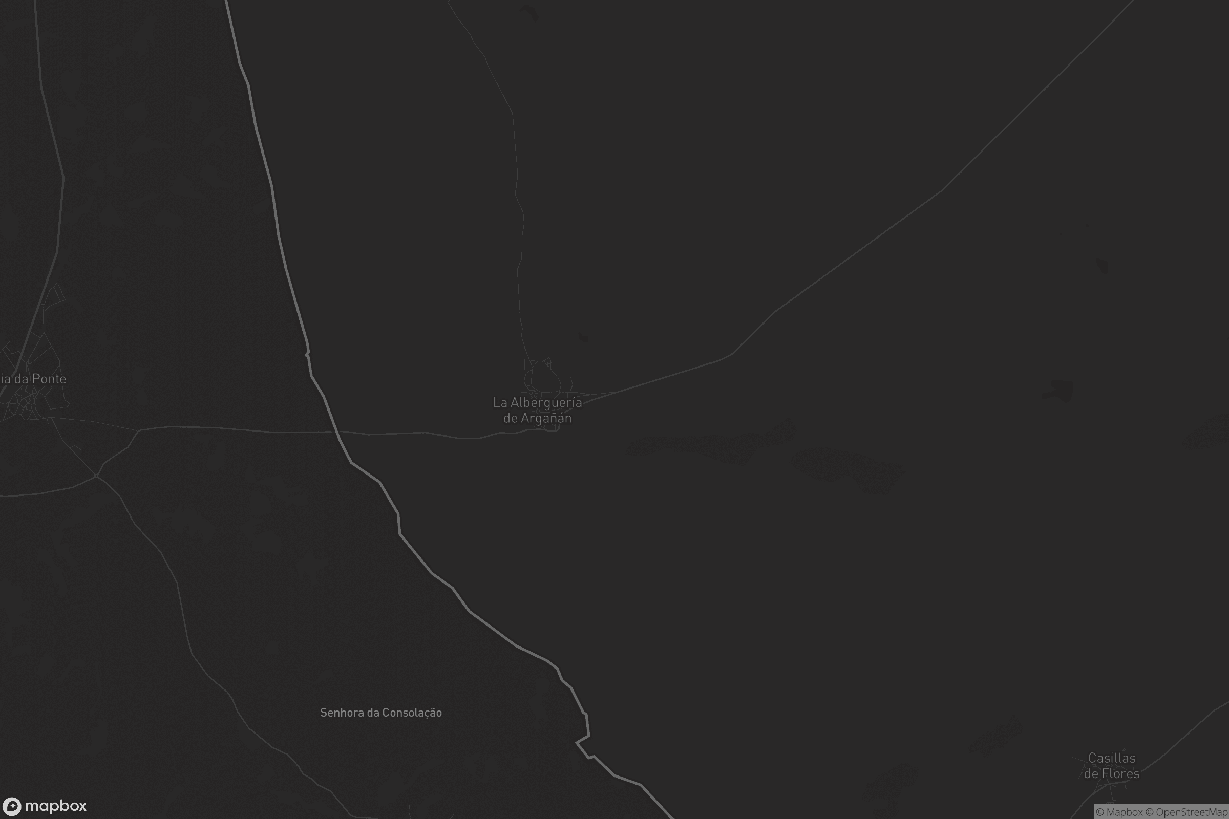 Mapa de La Alberguería de Argañán