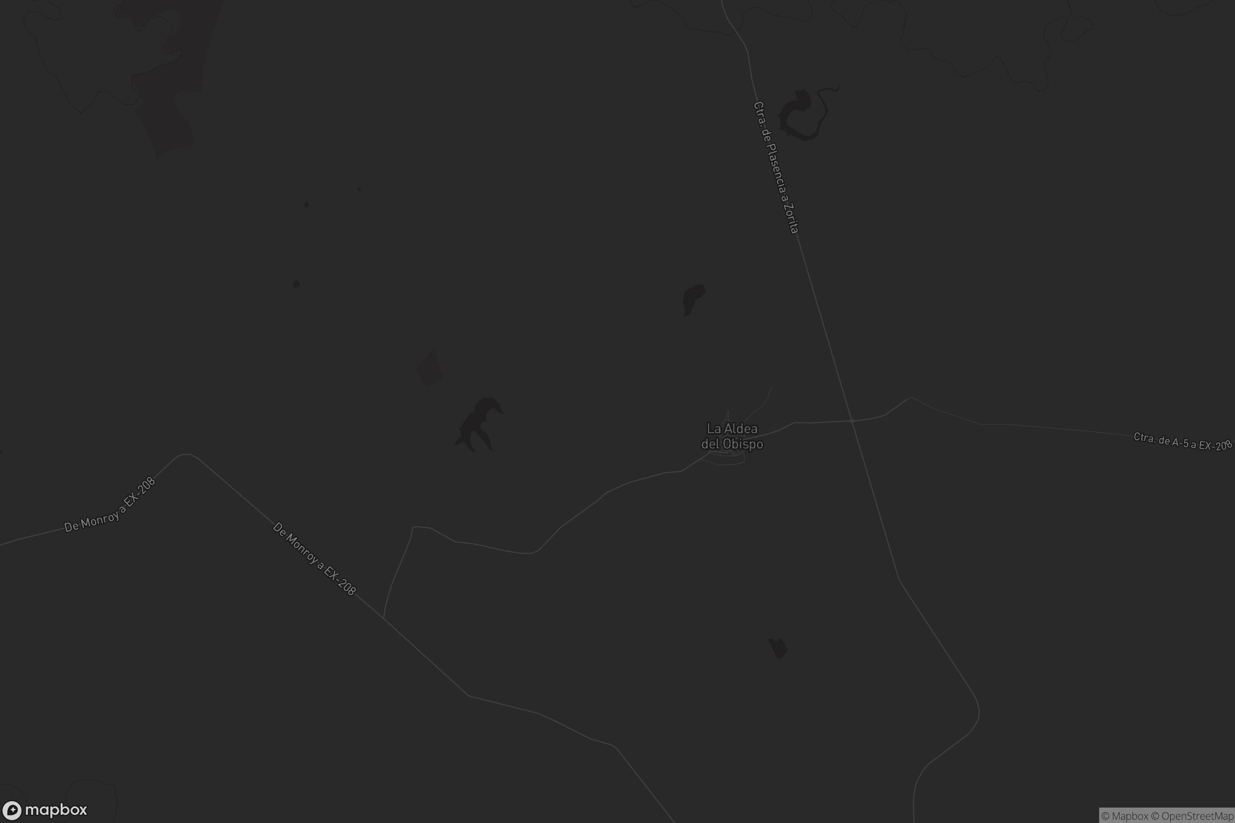 Mapa de La Aldea del Obispo