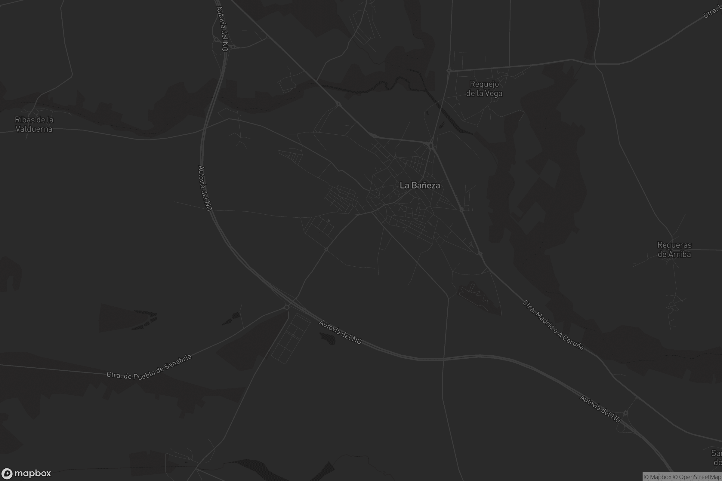 Mapa de La Bañeza