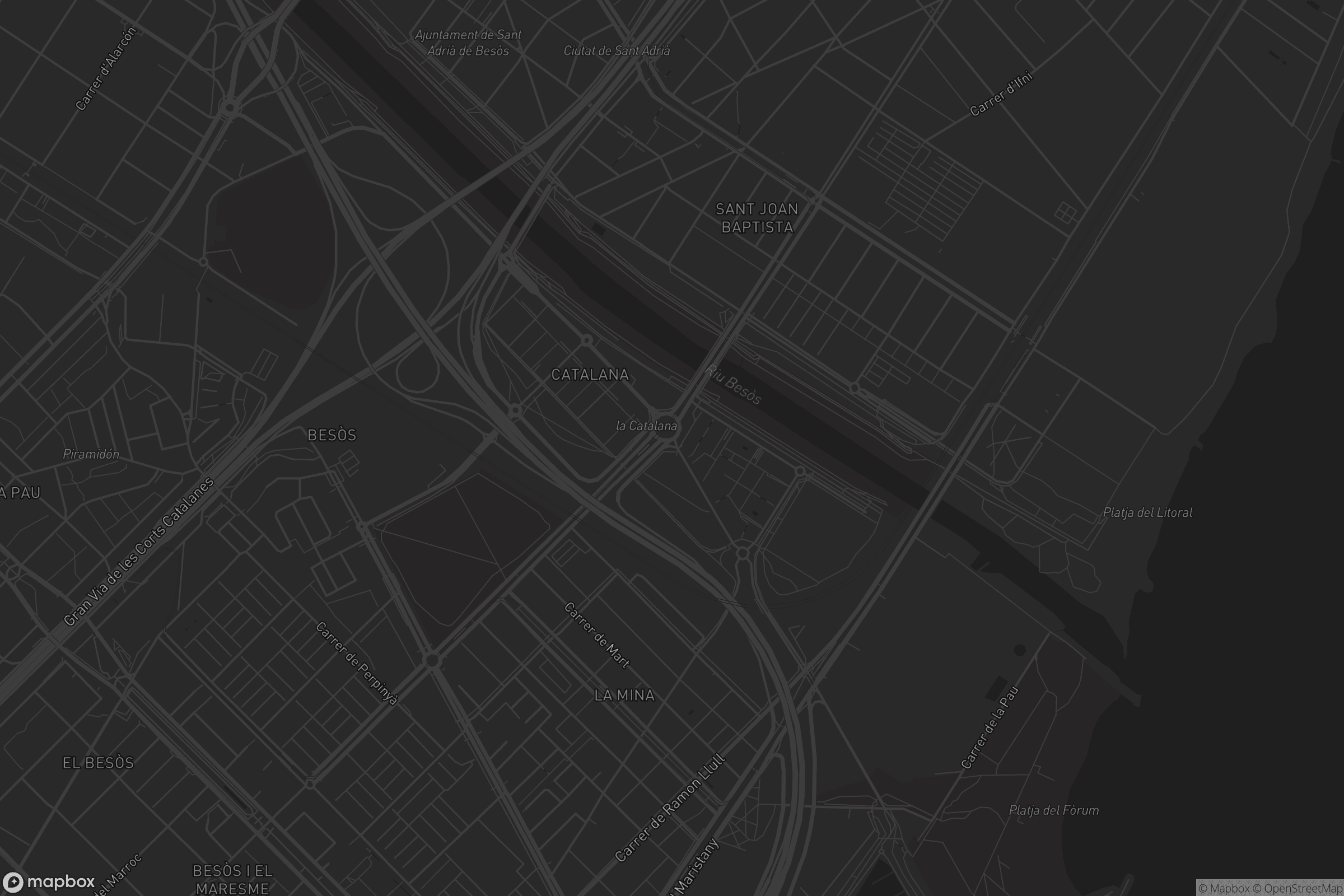 Mapa de La Catalana - districte 4