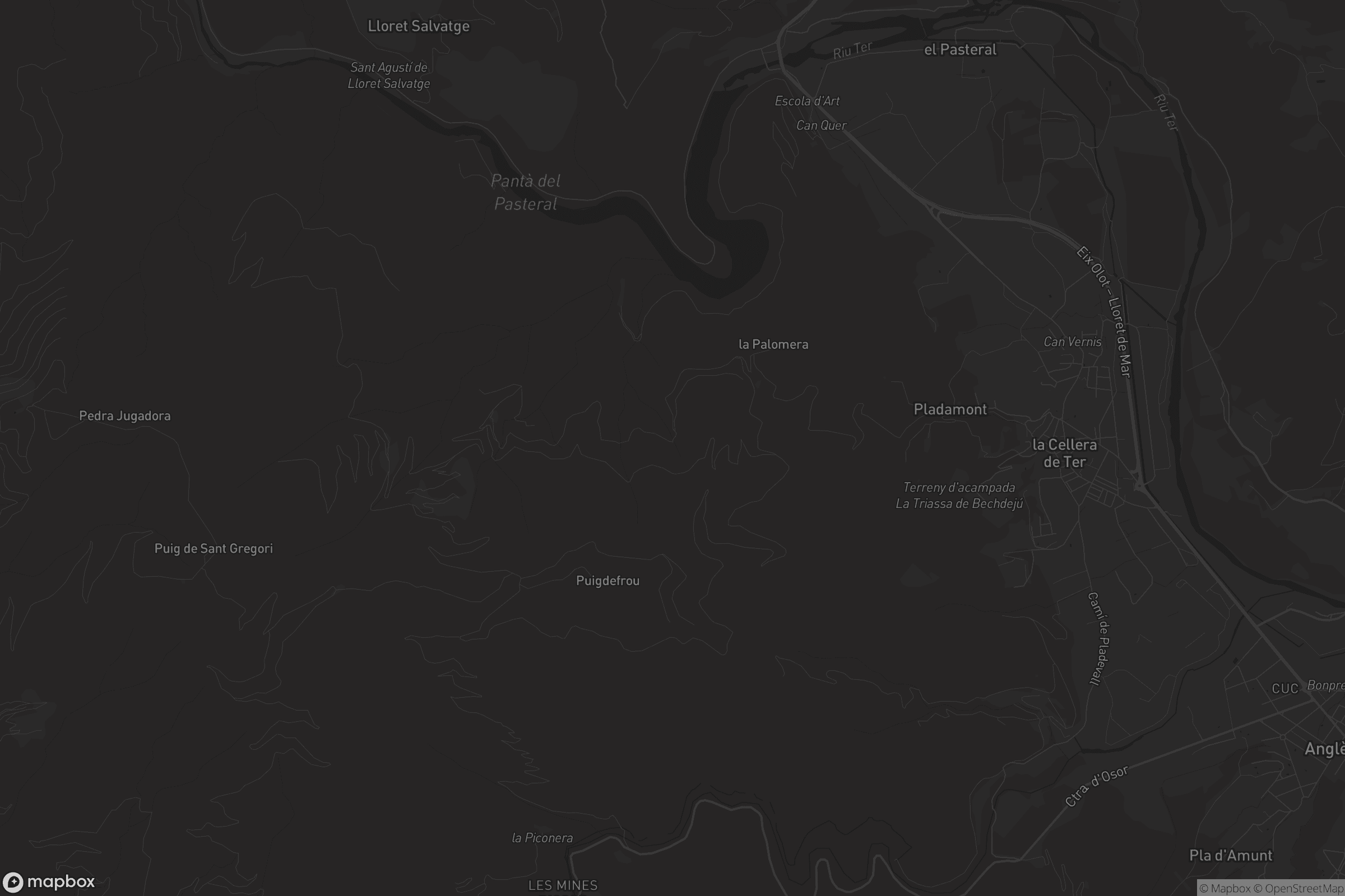 Mapa de la Cellera de Ter