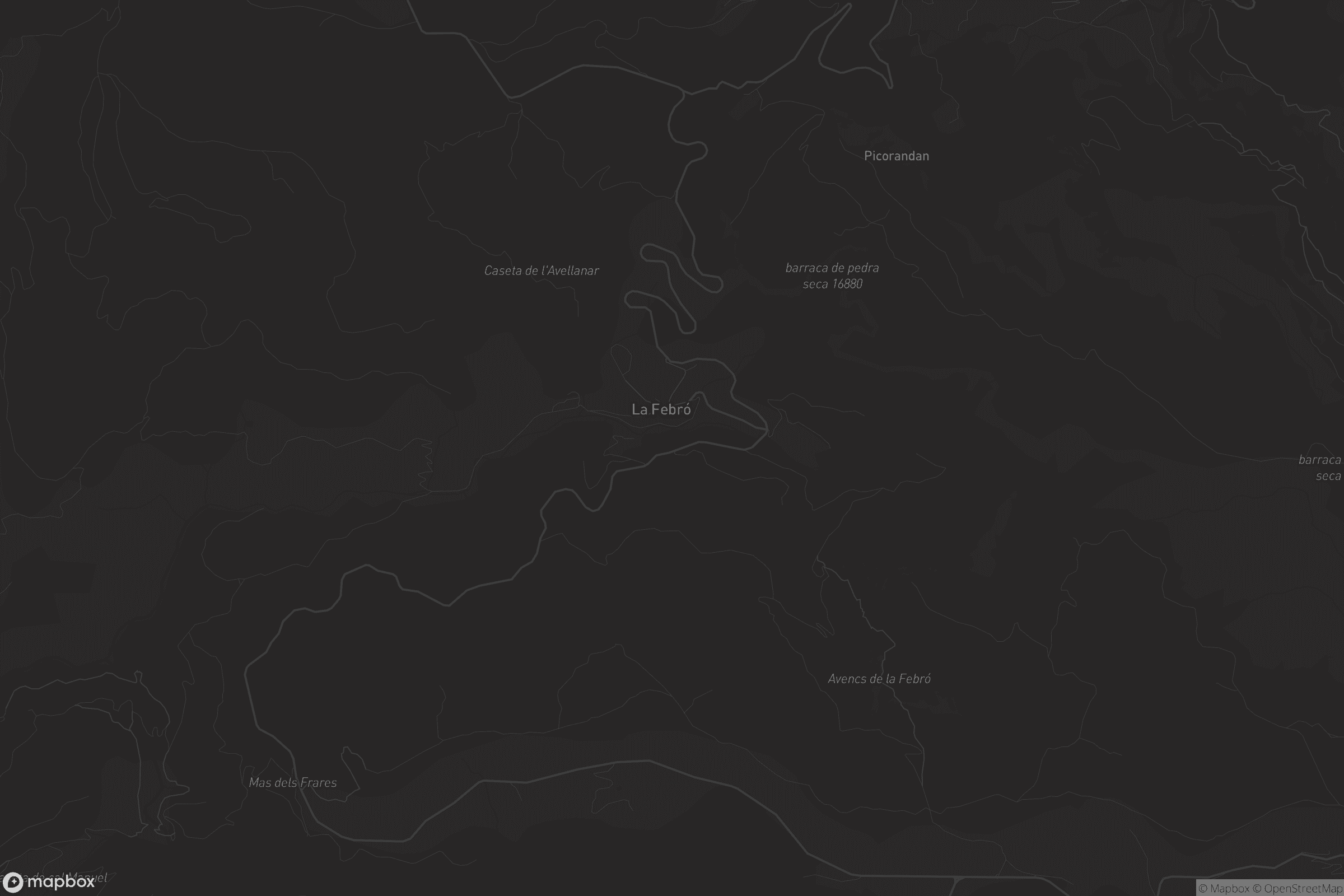 Mapa de la Febró
