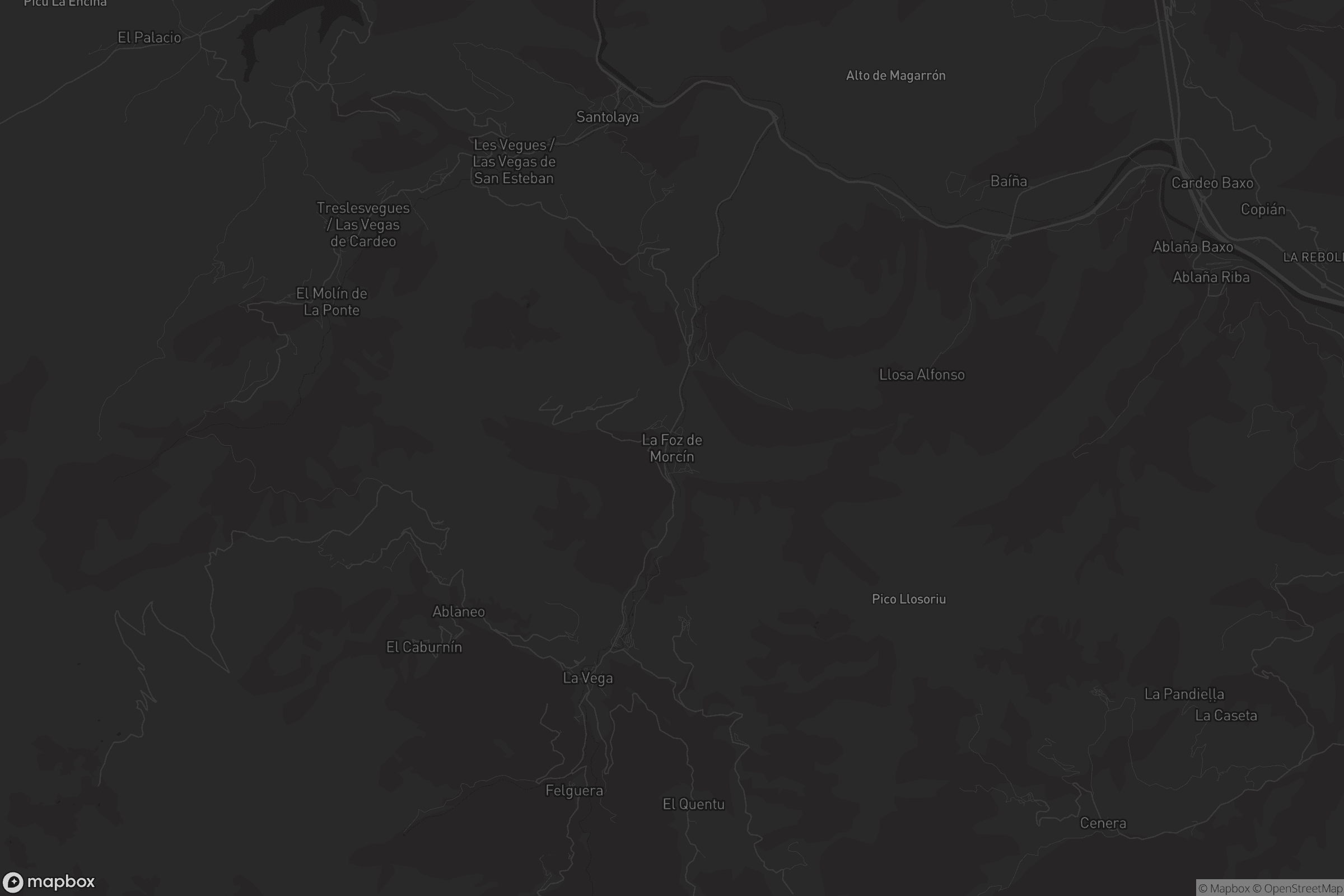 Mapa de La Foz de Morcín