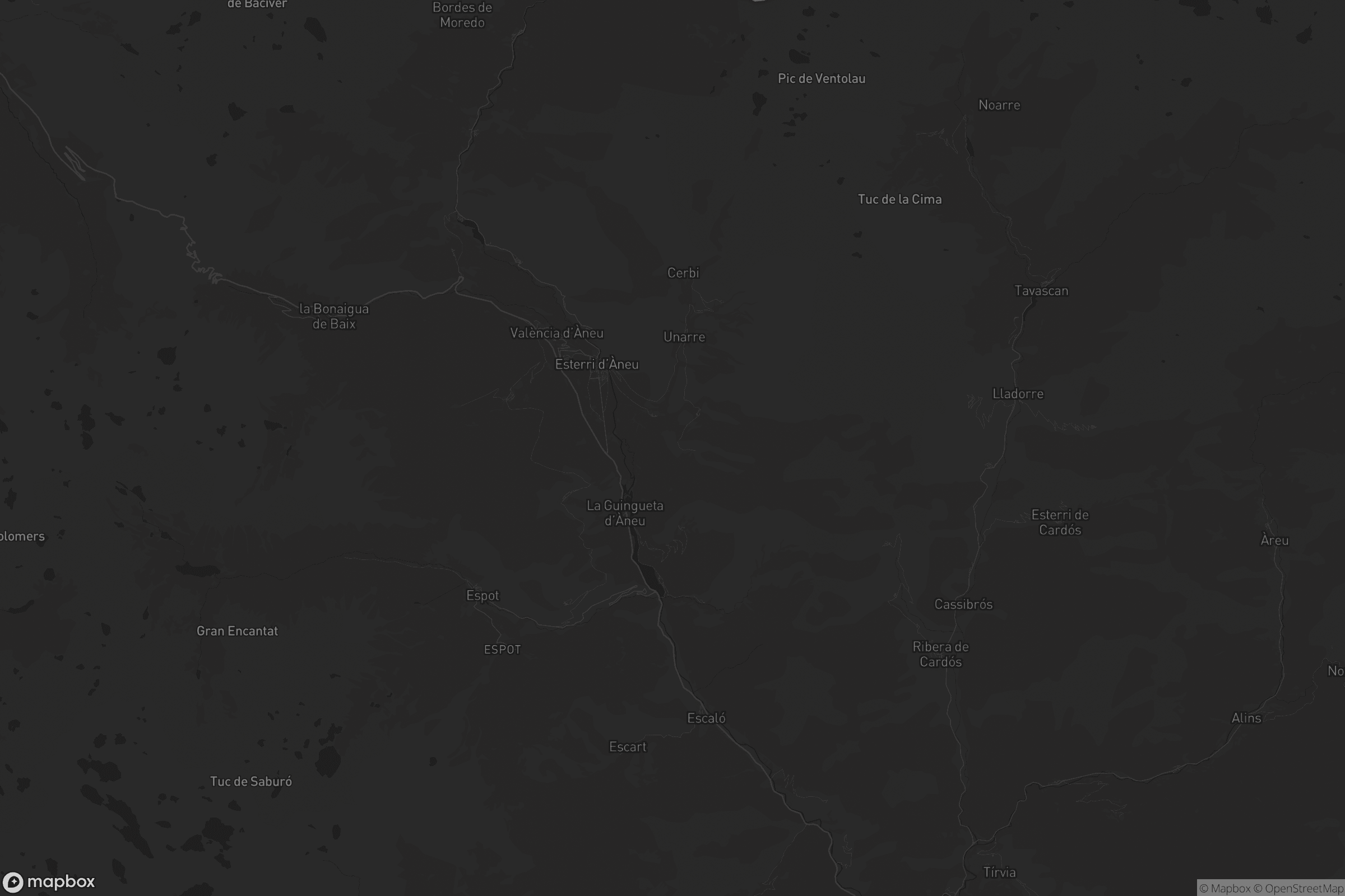 Mapa de la Guingueta d'Àneu