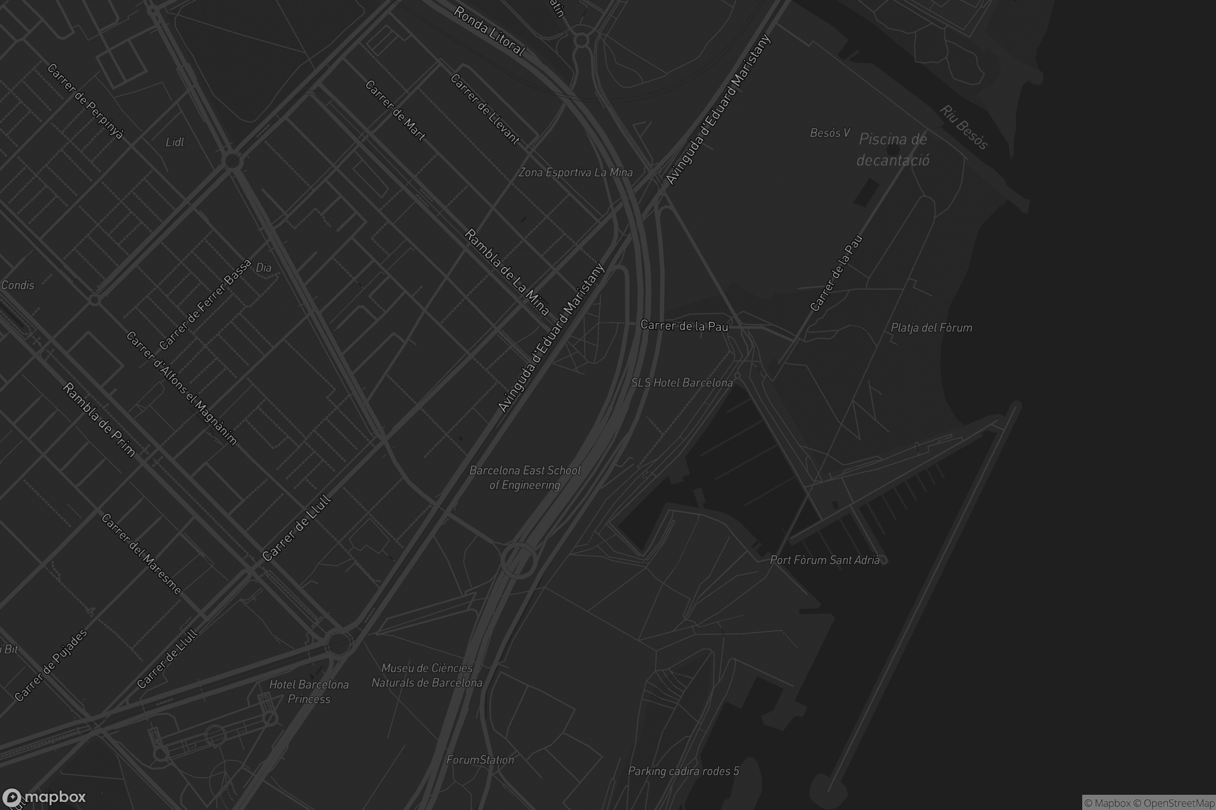 Mapa de La Mina - districte 6