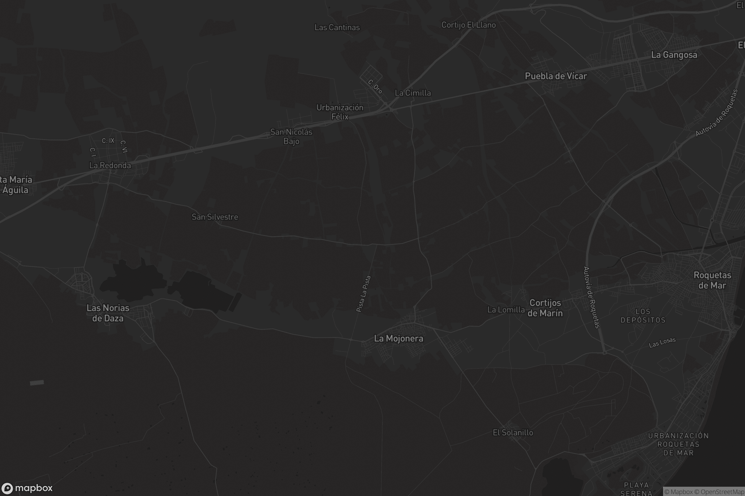 Mapa de La Mojonera