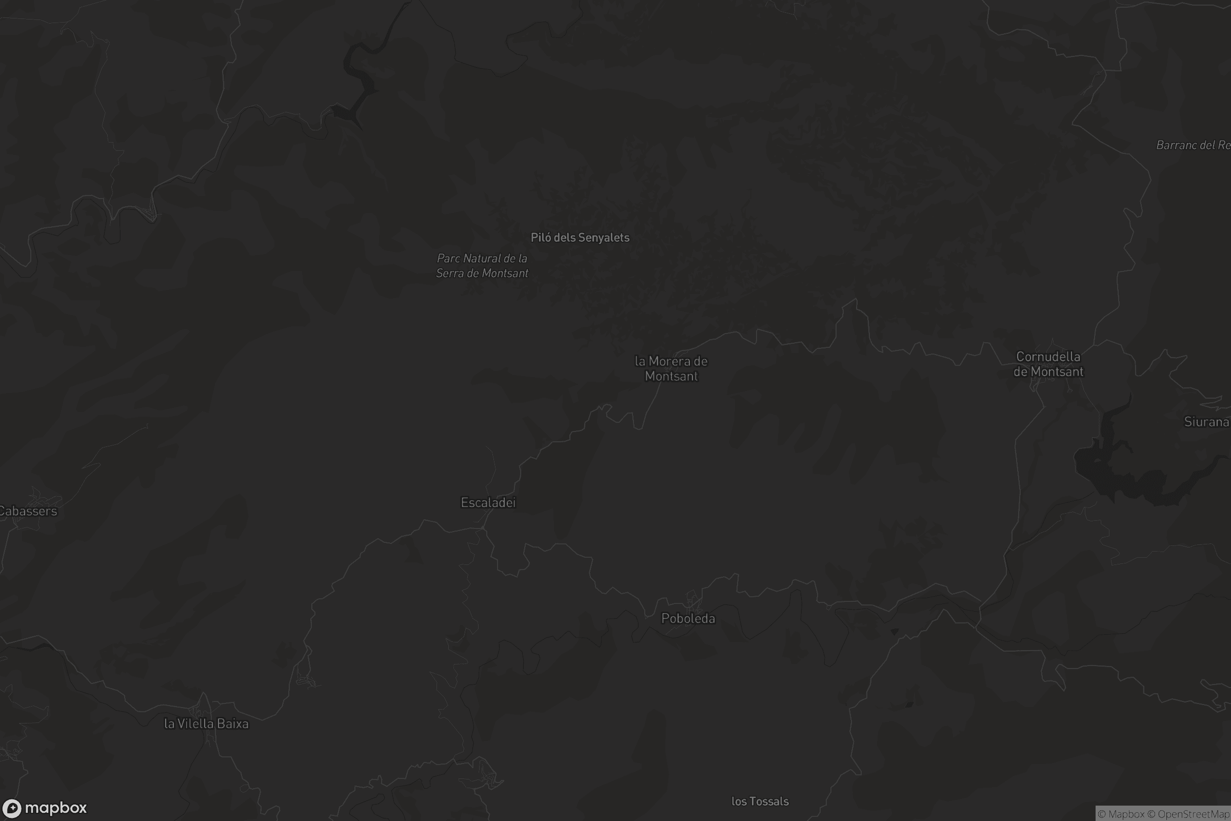 Mapa de la Morera de Montsant