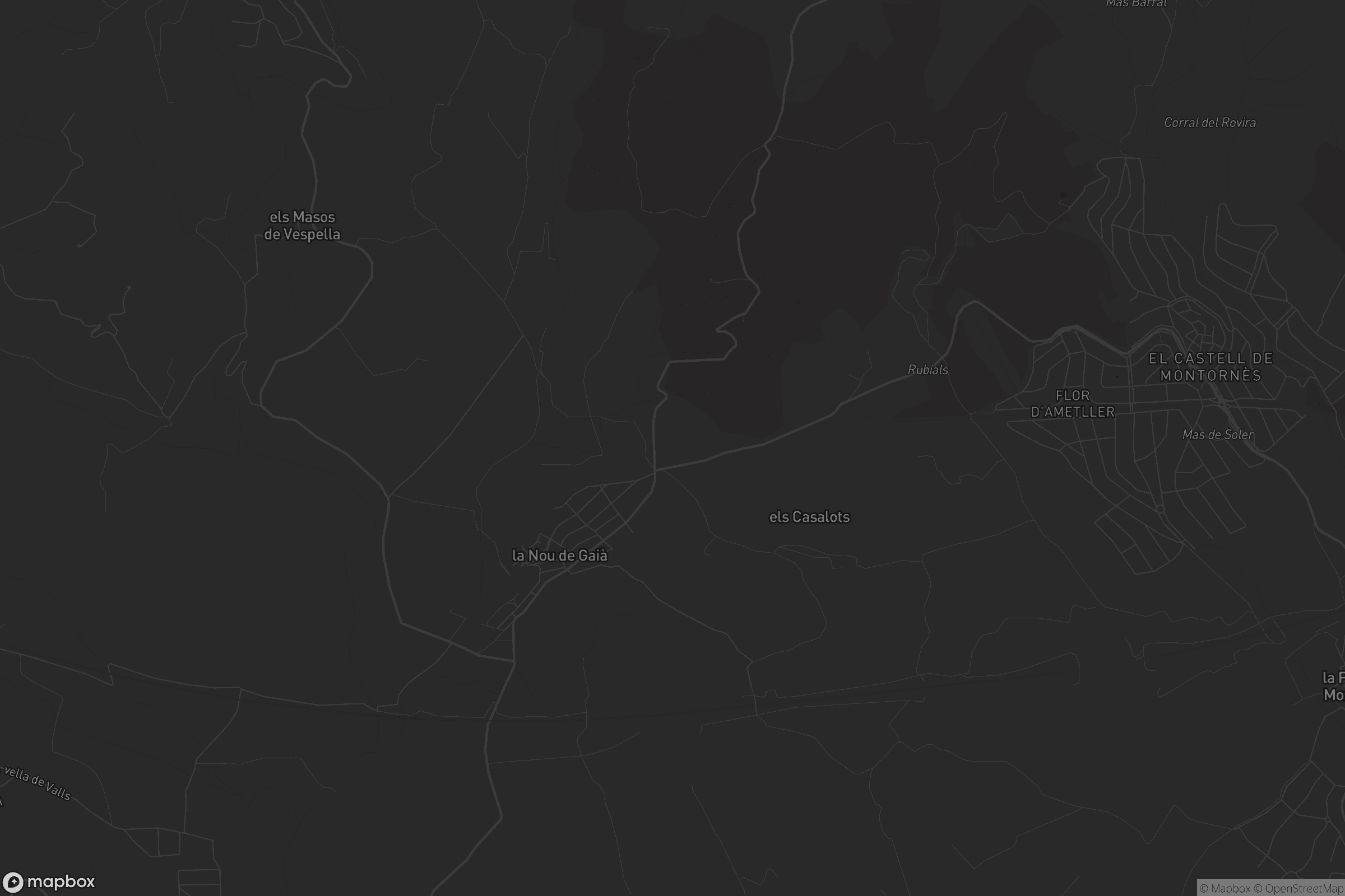 Mapa de la Nou de Gaià