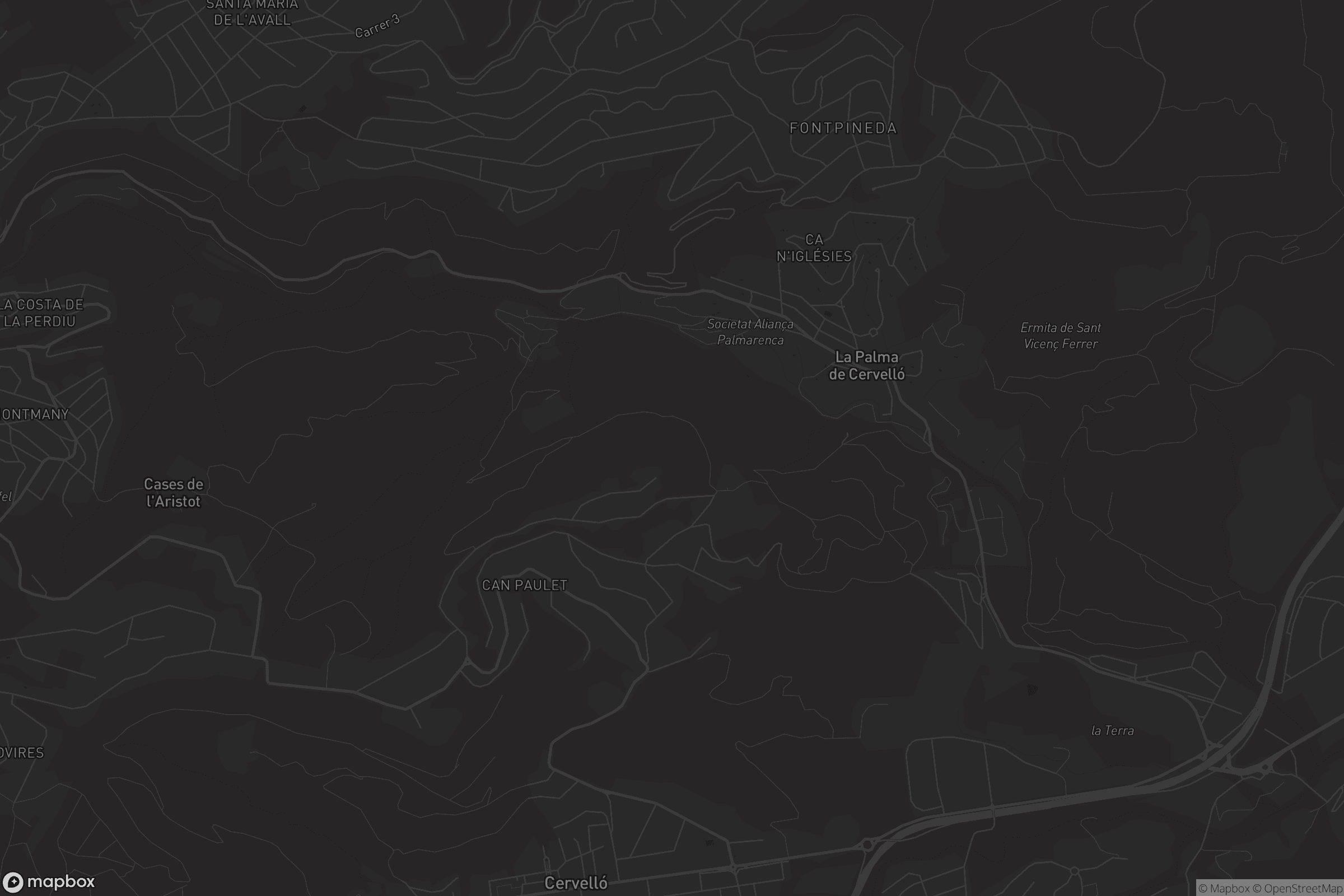 Mapa de la Palma de Cervelló