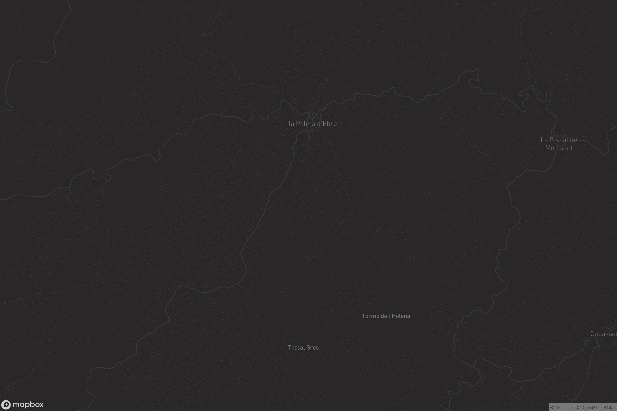 Mapa de la Palma d'Ebre