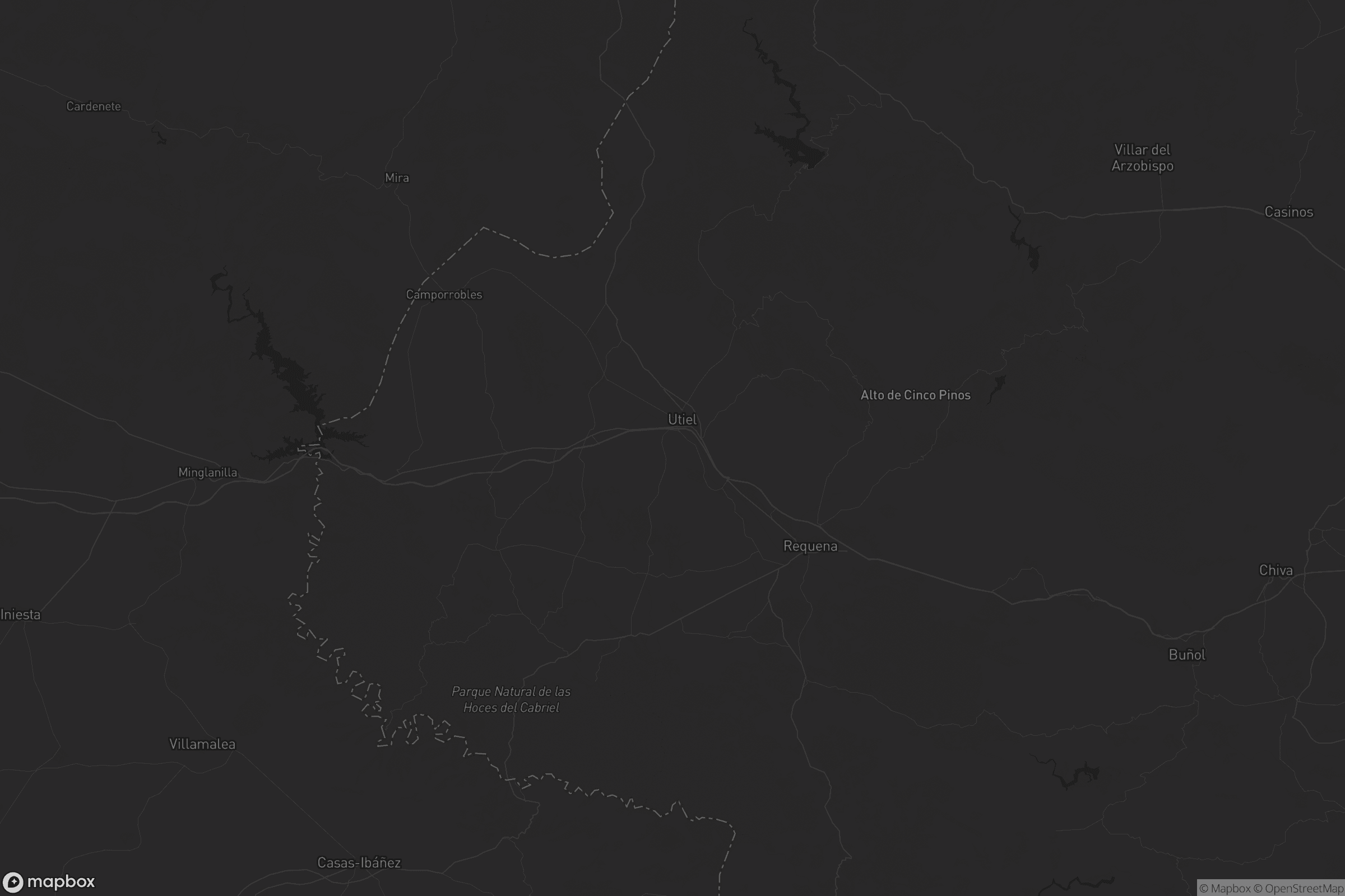 Mapa de La Plana de Utiel-Requena