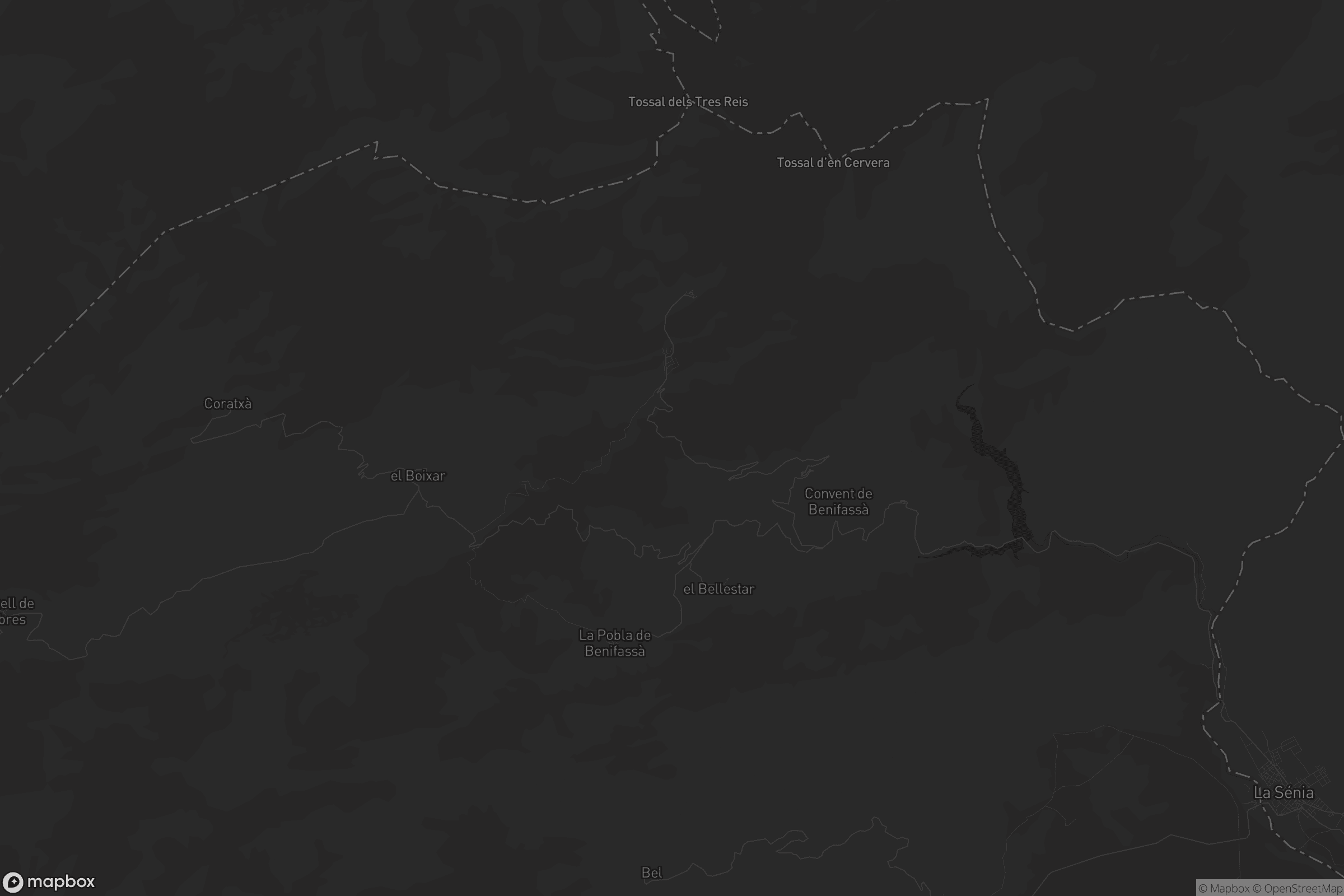 Mapa de la Pobla de Benifassà