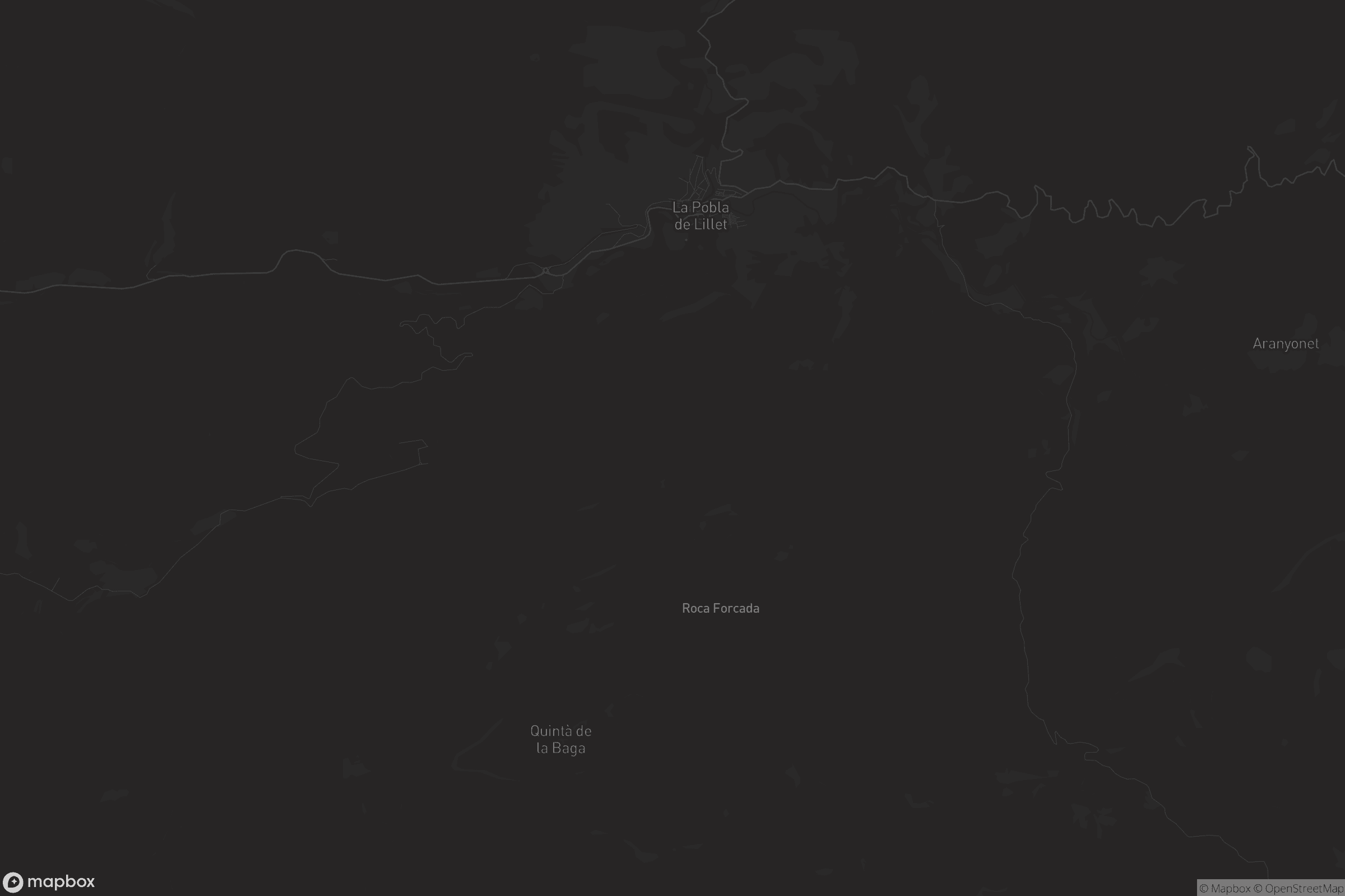Mapa de la Pobla de Lillet