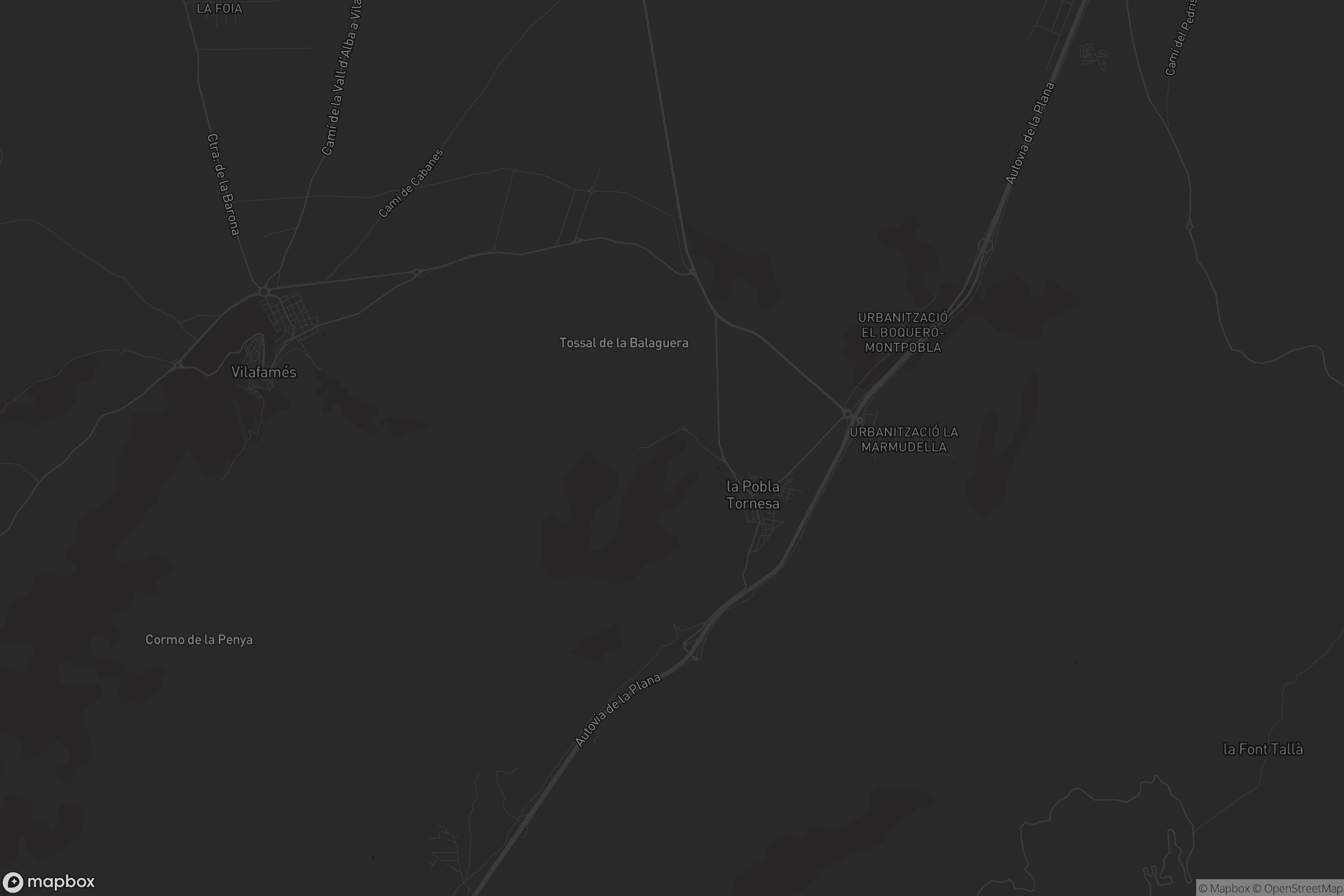 Mapa de la Pobla Tornesa