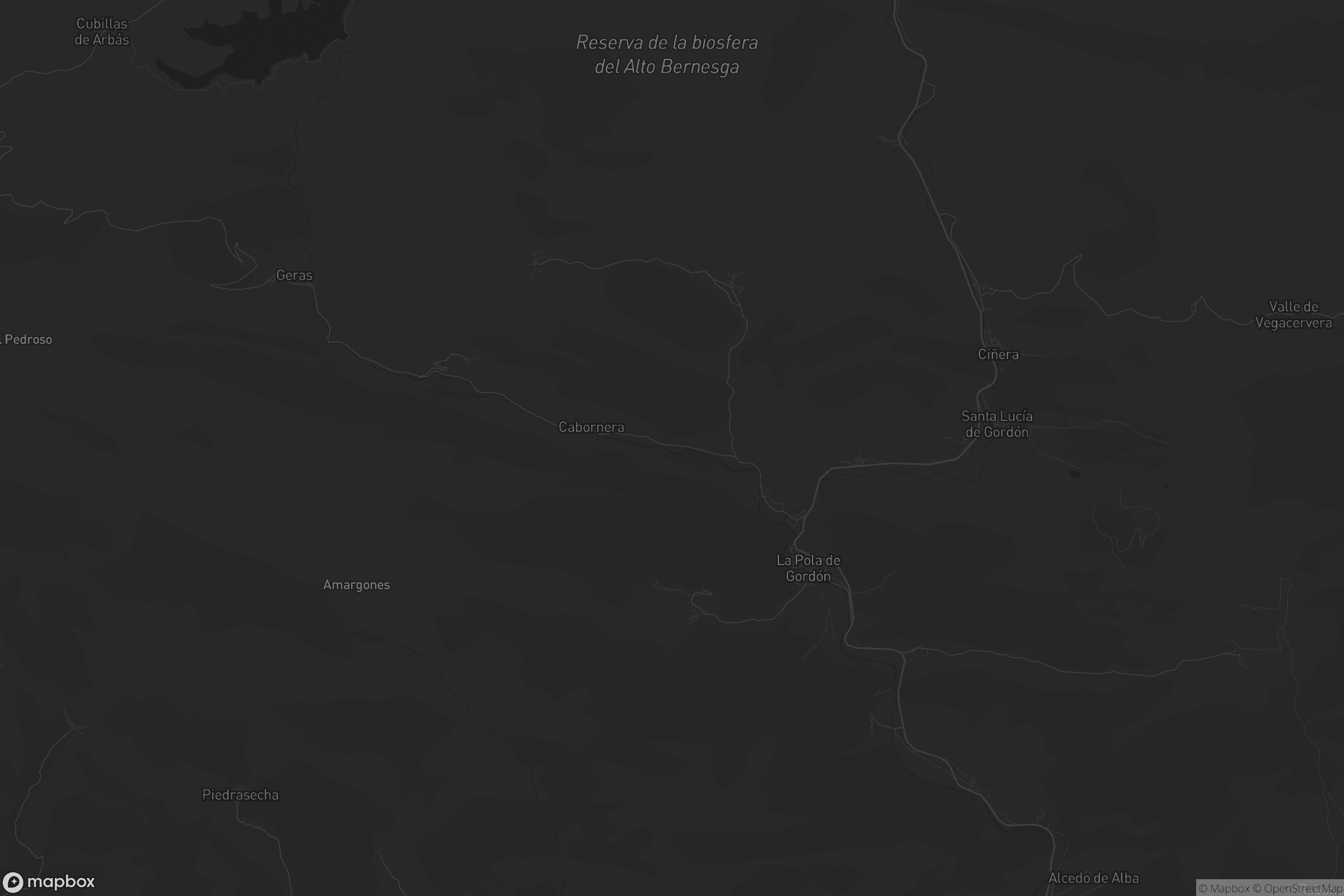 Mapa de La Pola de Gordón