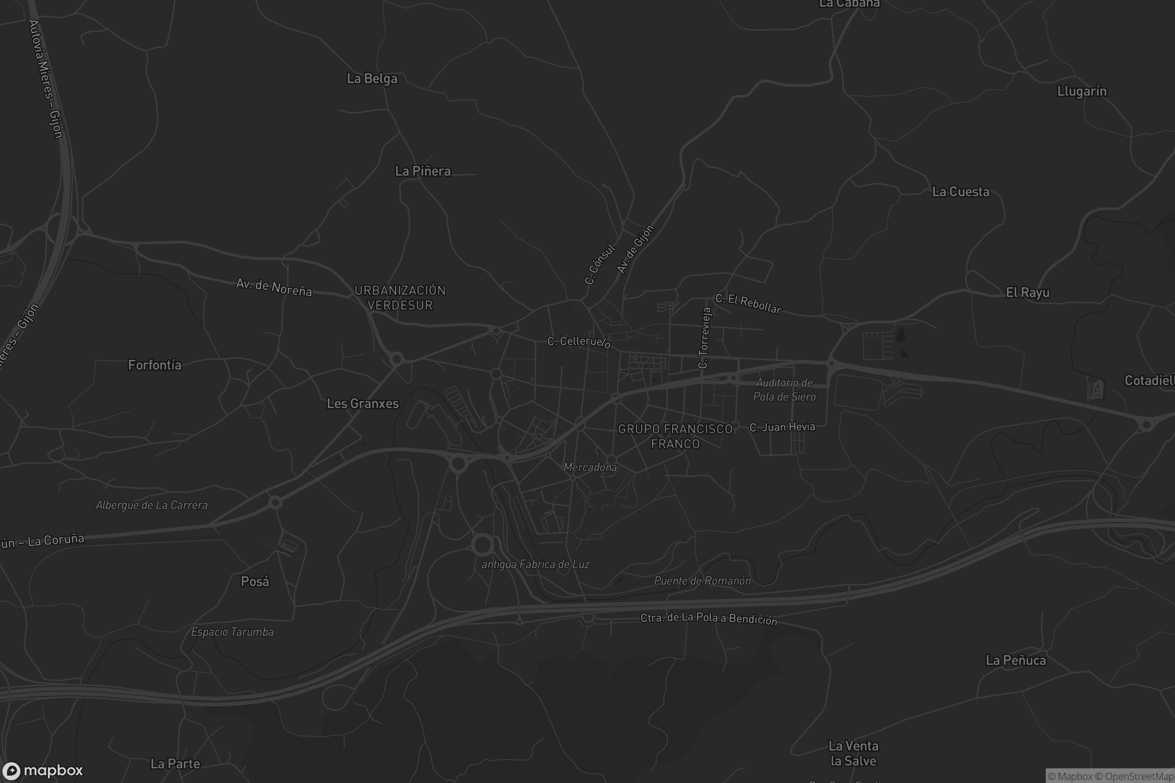 Mapa de La Pola Siero