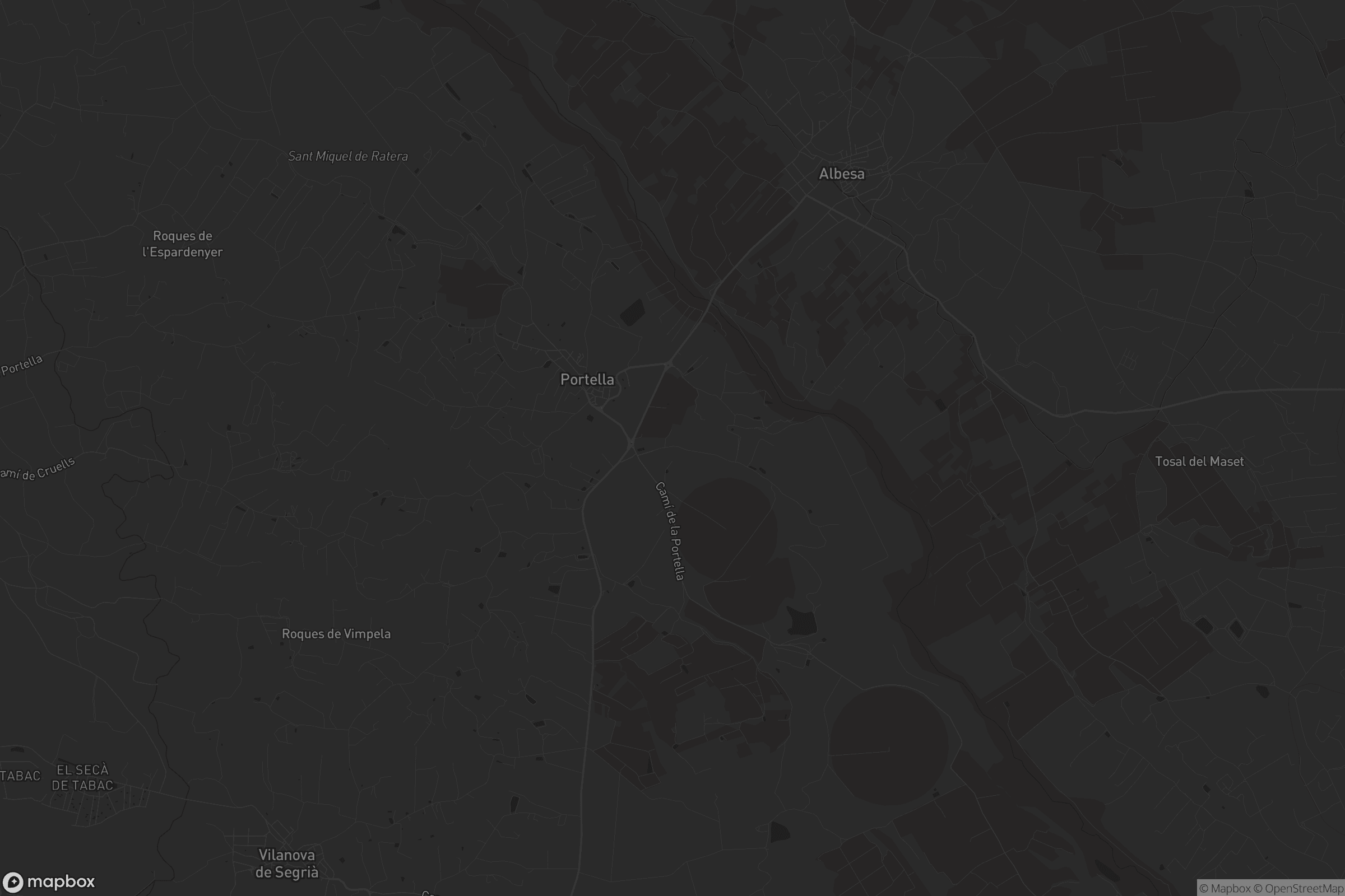 Mapa de la Portella