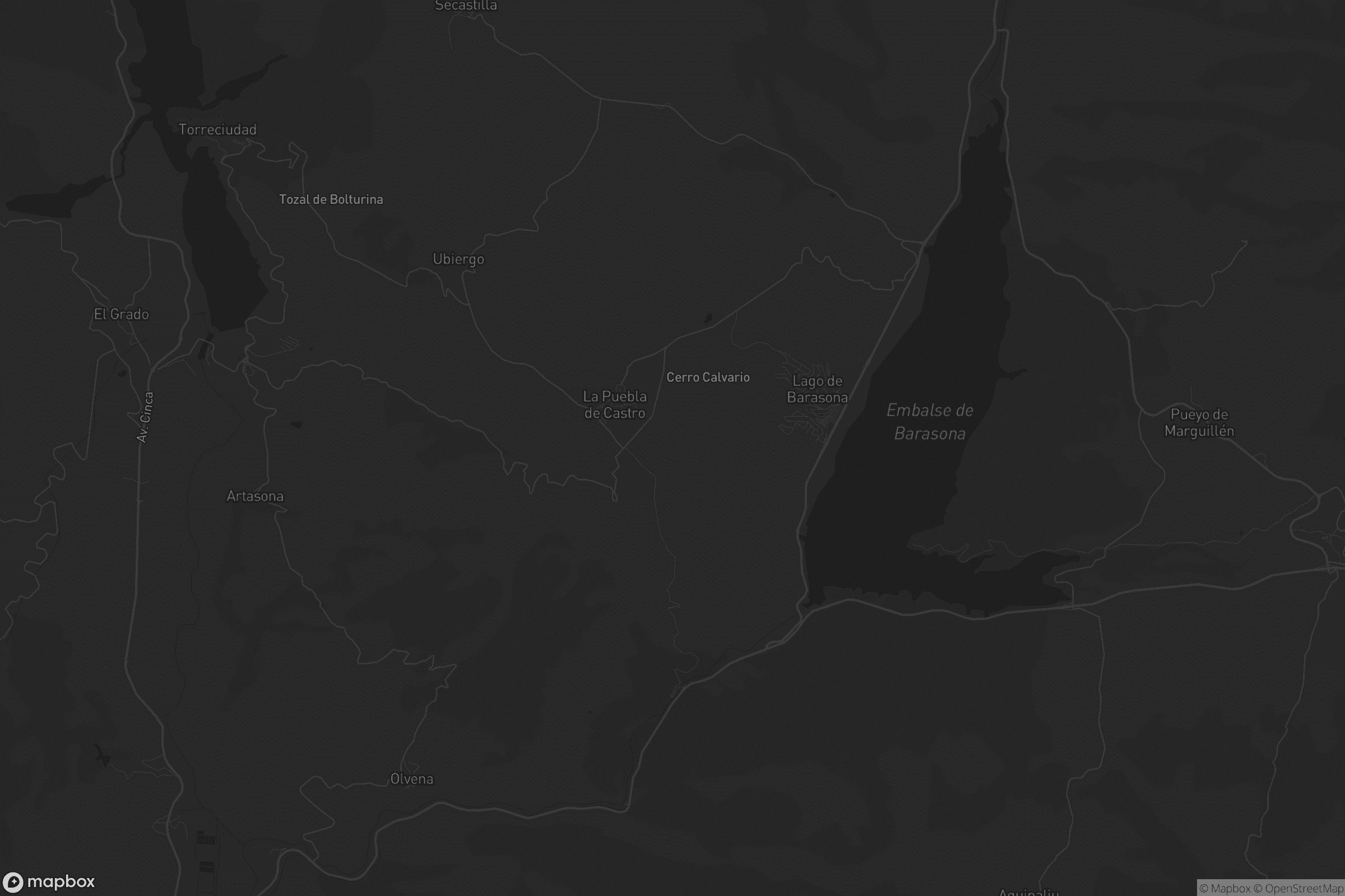 Mapa de La Puebla de Castro