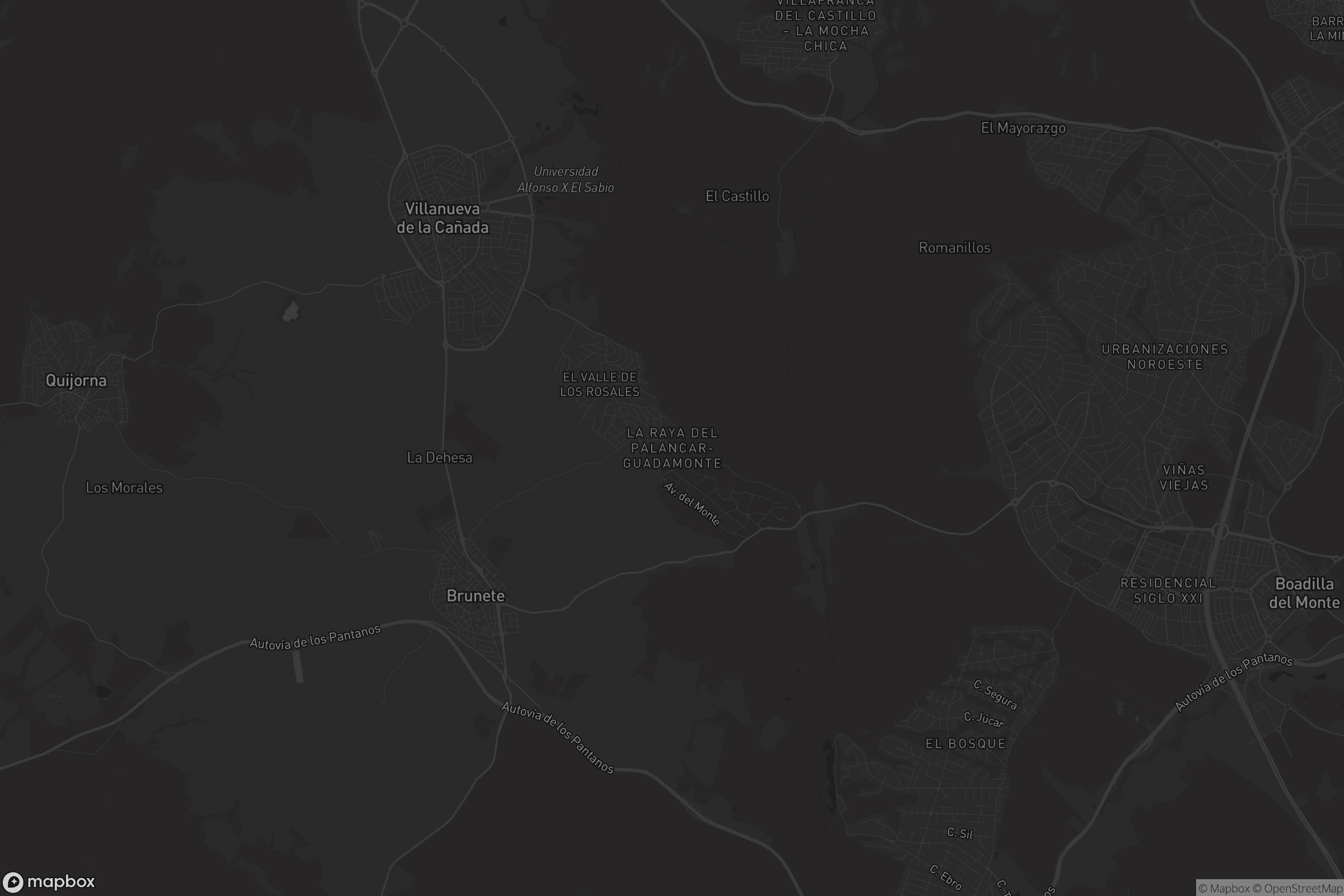 Mapa de La Raya del Palancar-Guadamonte