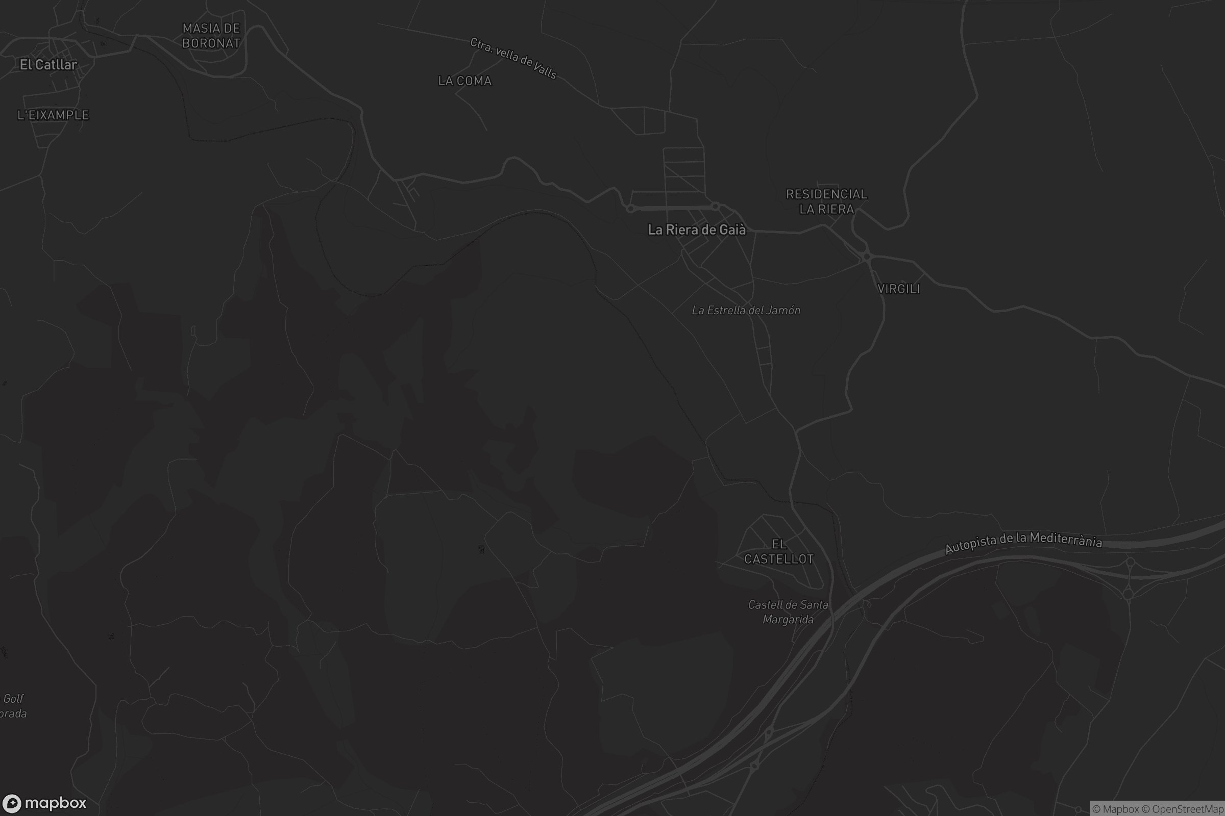 Mapa de la Riera de Gaià