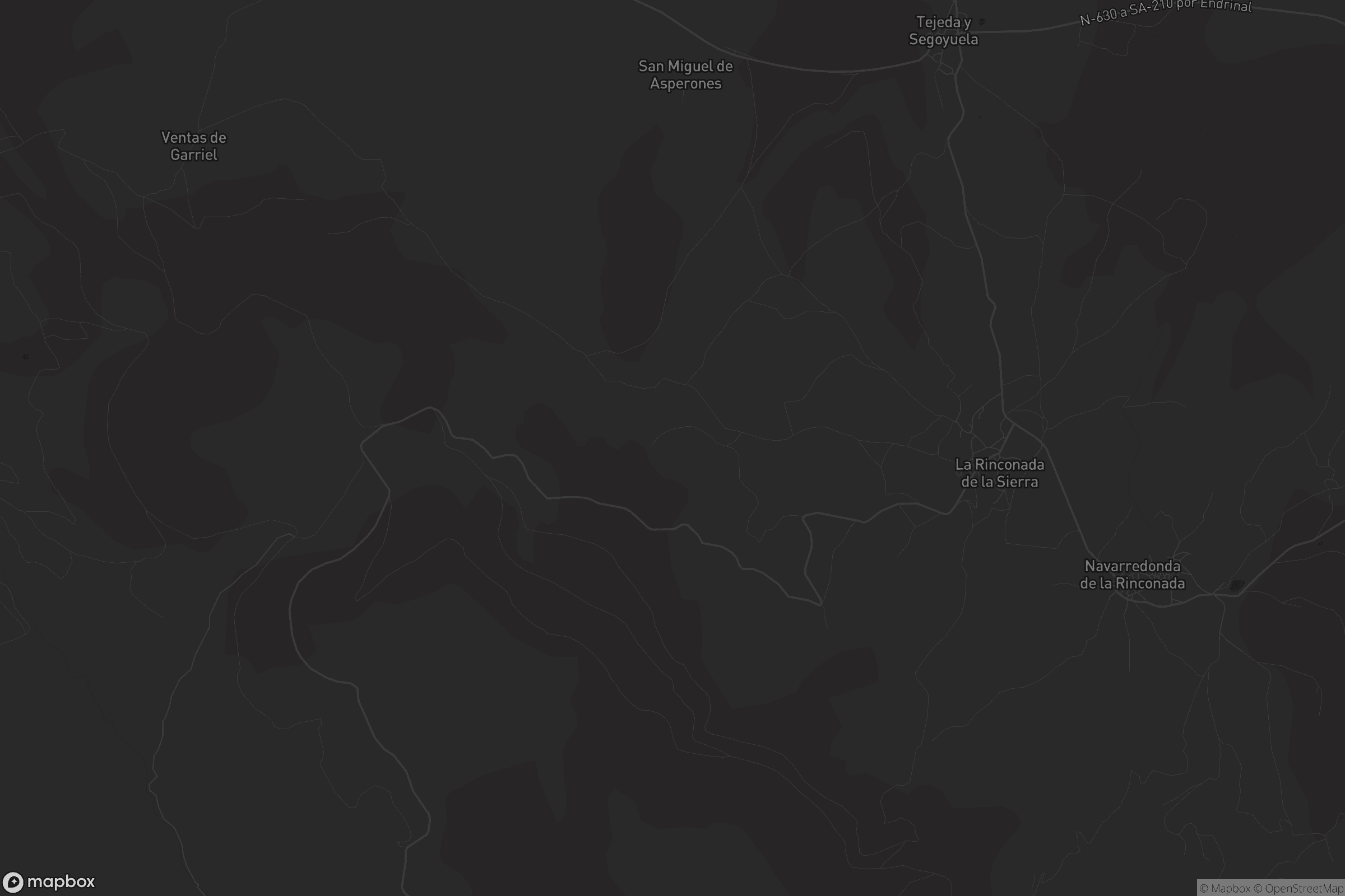 Mapa de La Rinconada de la Sierra