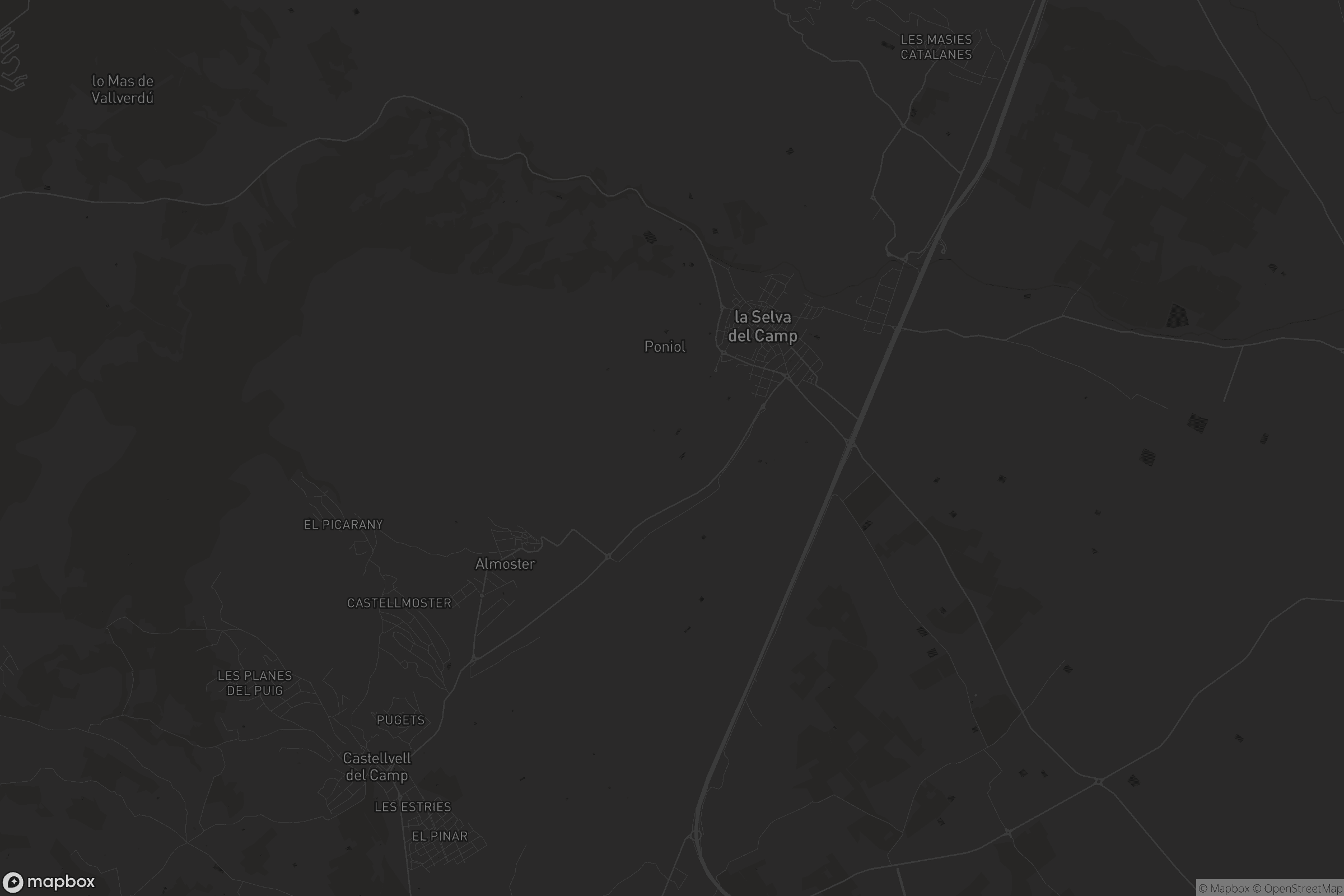 Mapa de la Selva del Camp