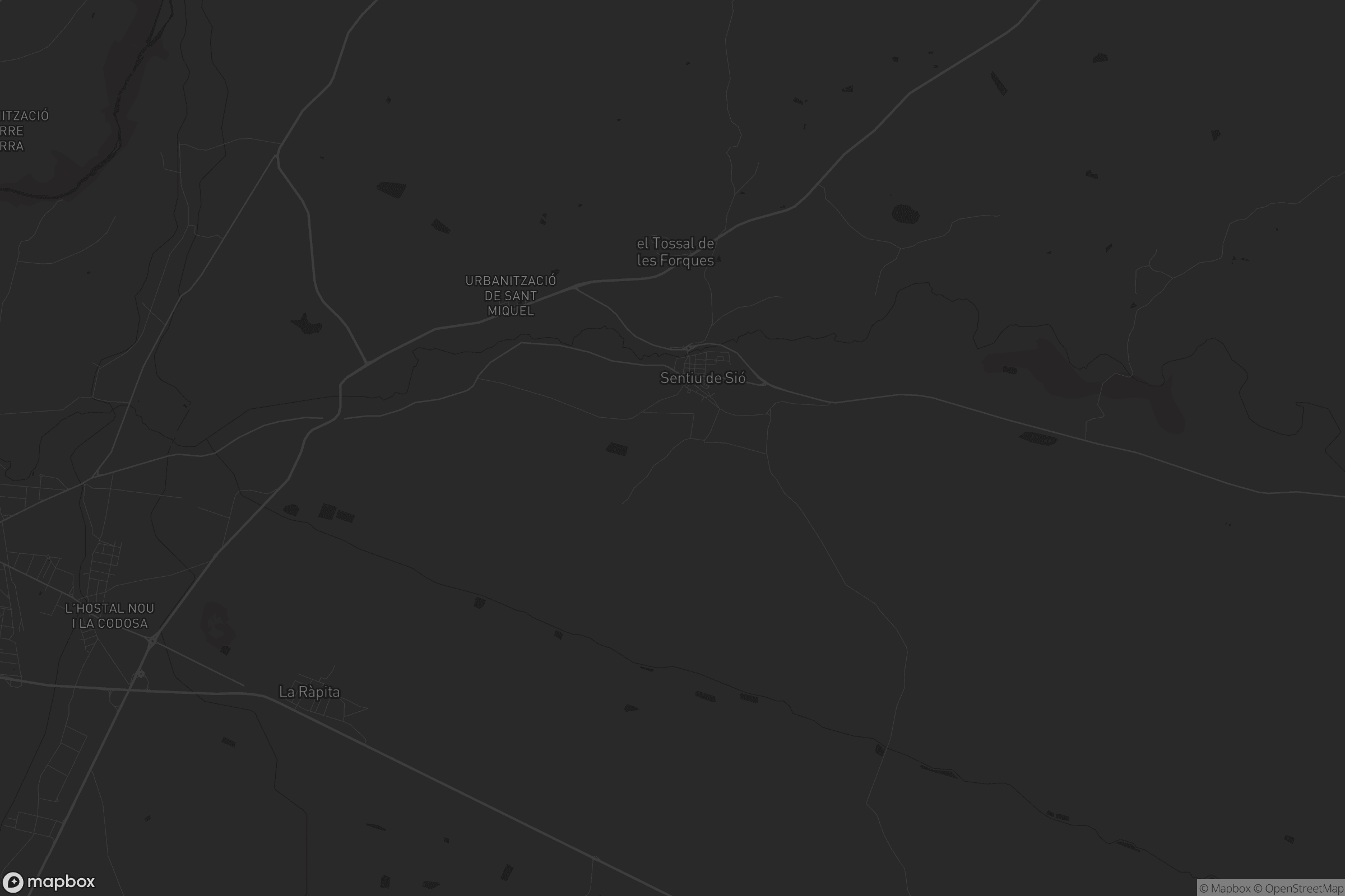 Mapa de la Sentiu de Sió