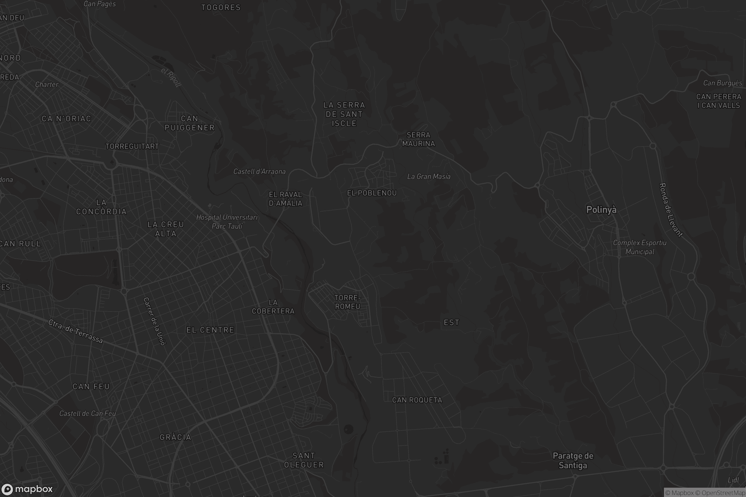 Mapa de la Serra de Sant Iscle