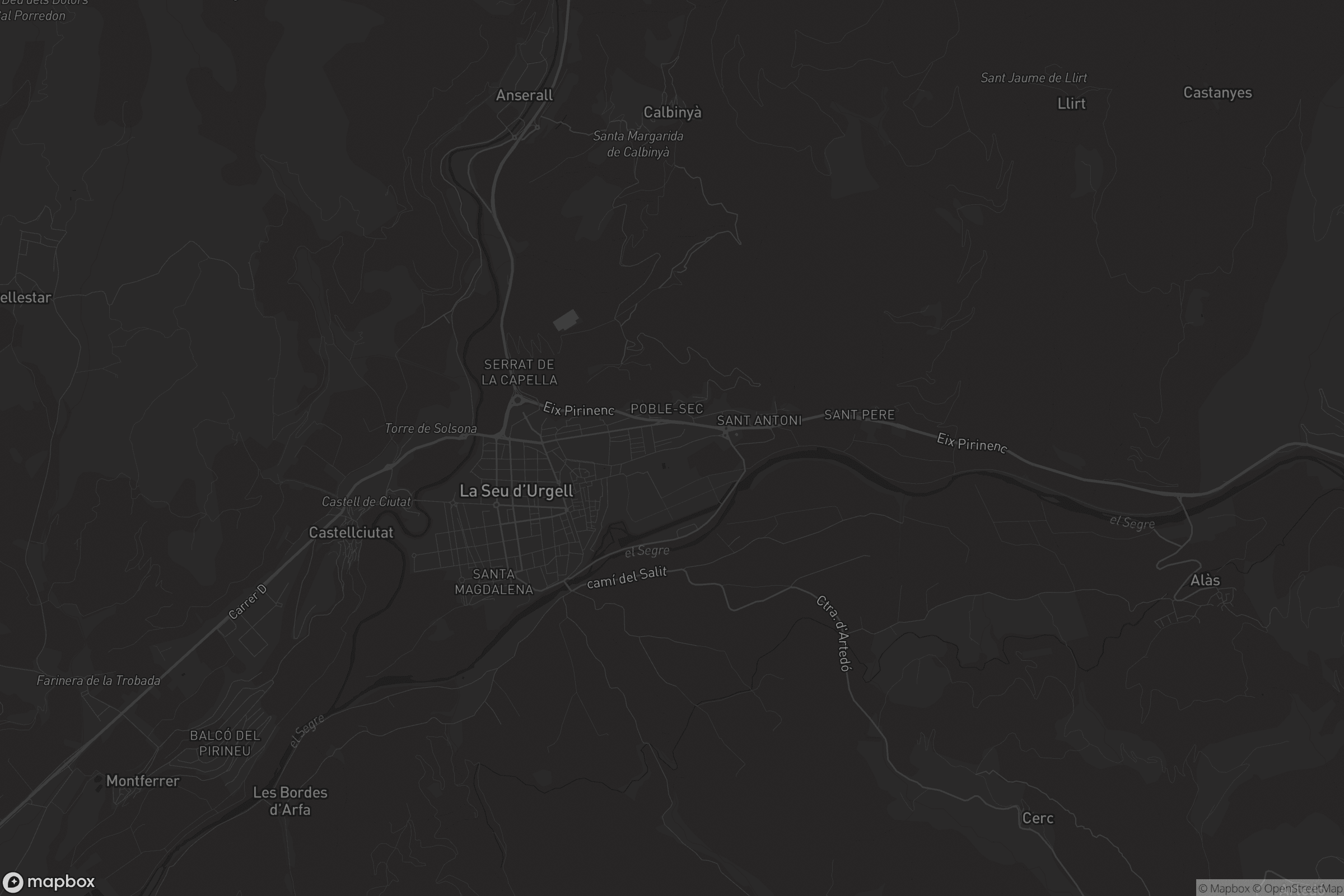 Mapa de la Seu d'Urgell