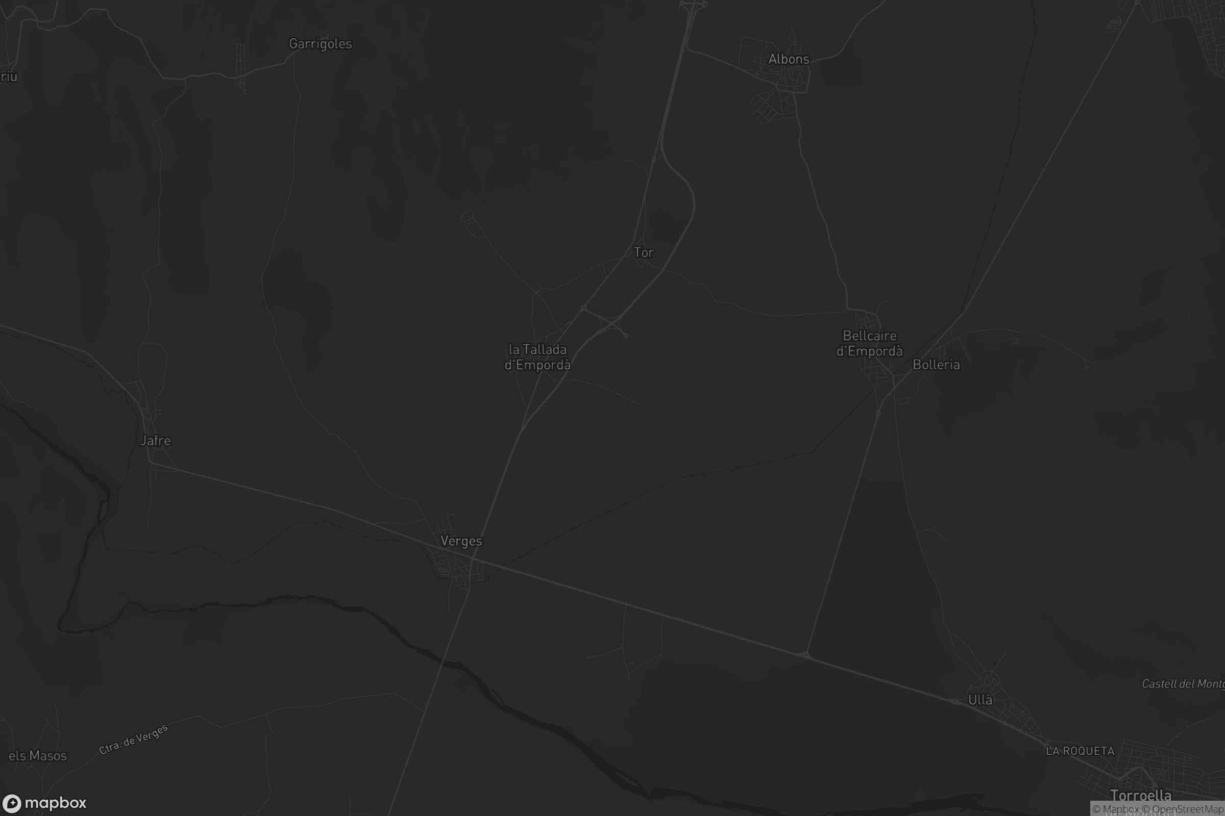 Mapa de la Tallada d'Empordà