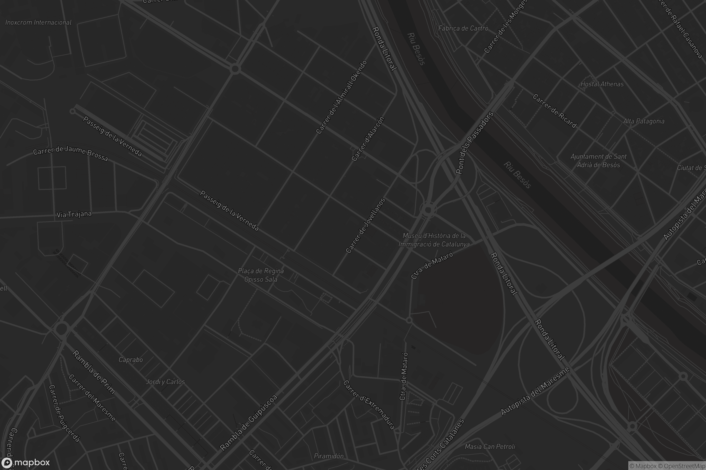 Mapa de La Verneda - districte 3