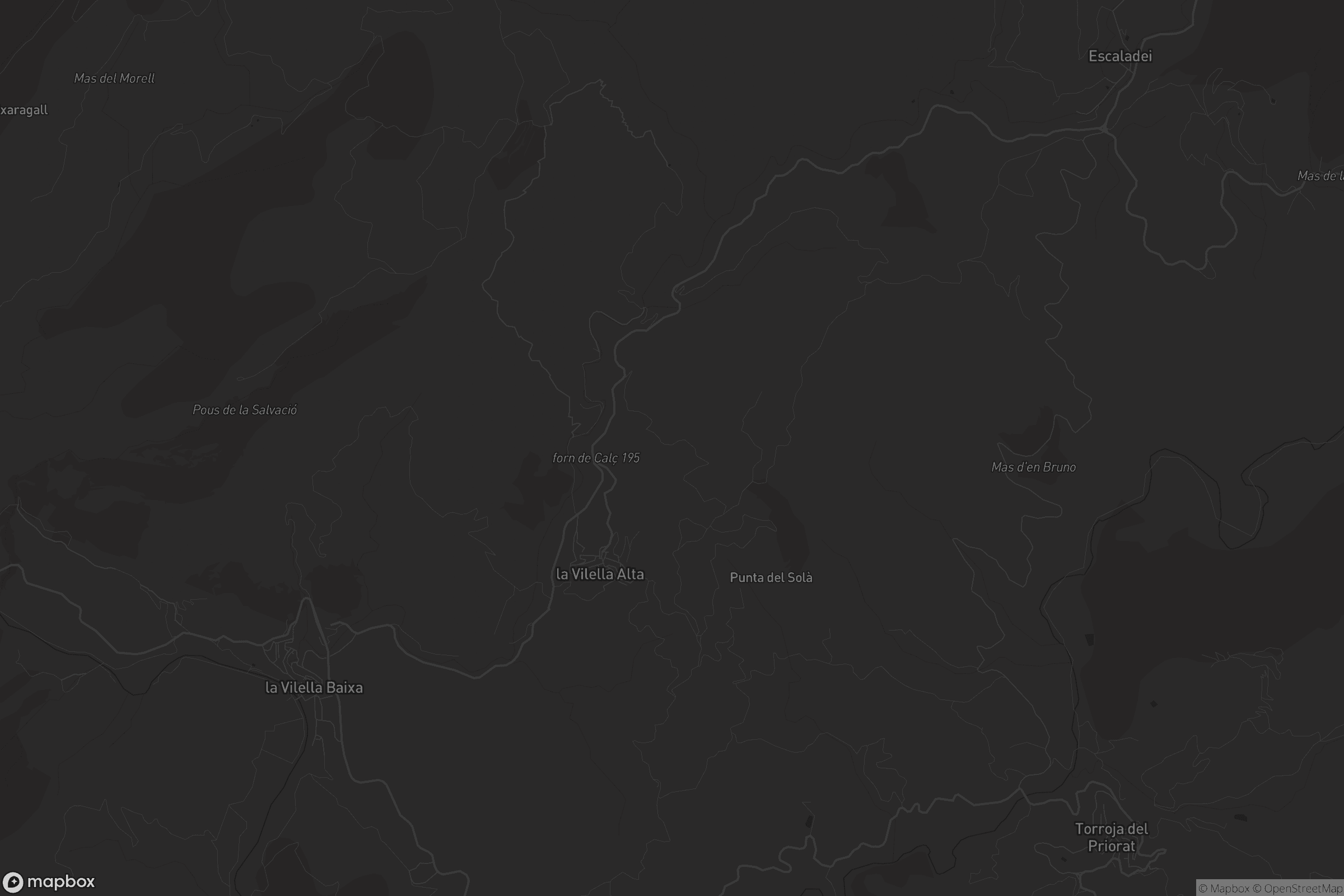 Mapa de la Vilella Alta