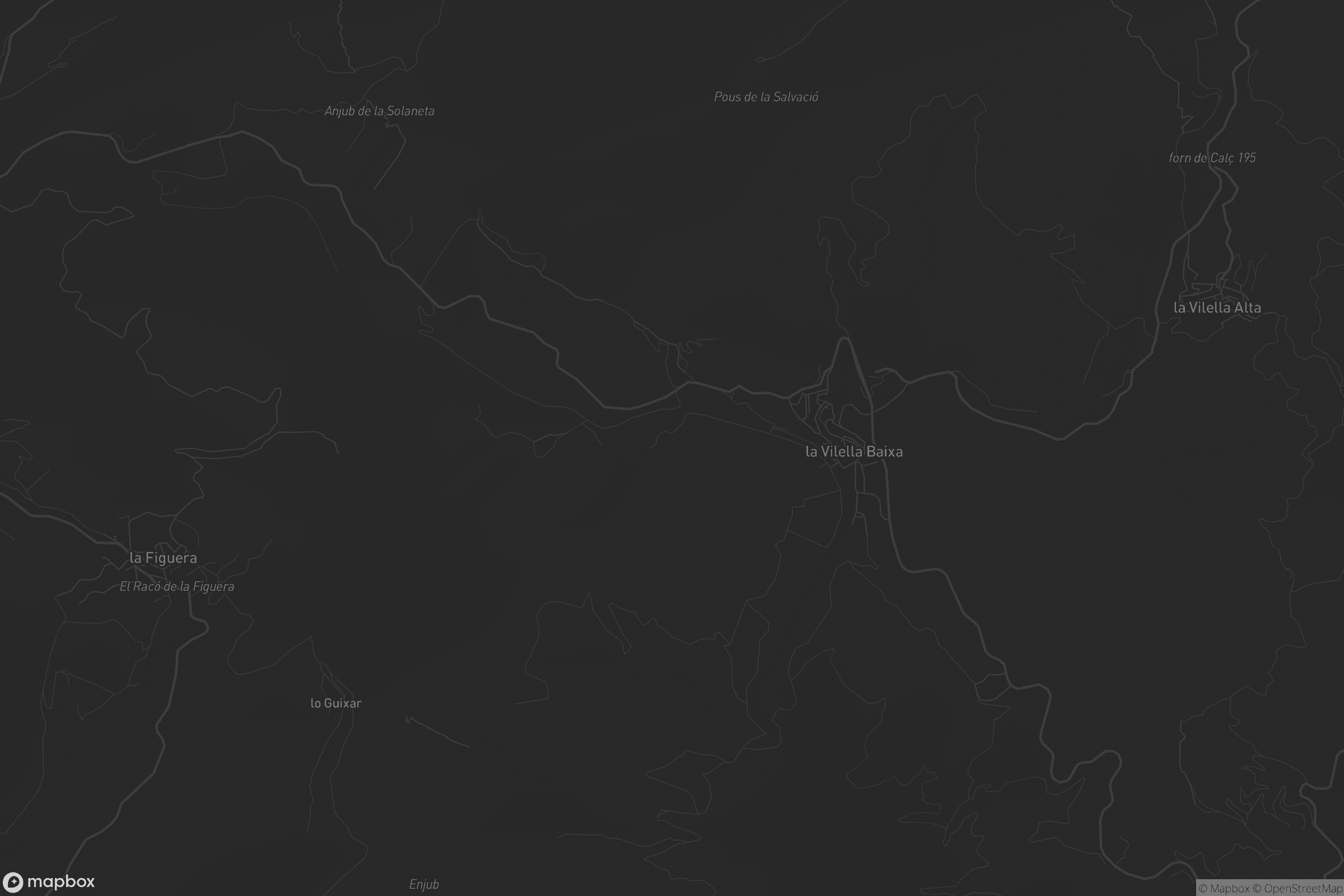 Mapa de la Vilella Baixa