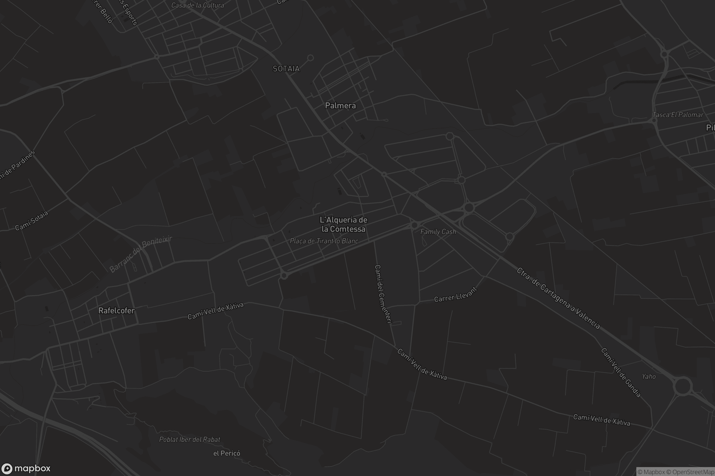 Mapa de l'Alqueria de la Comtessa