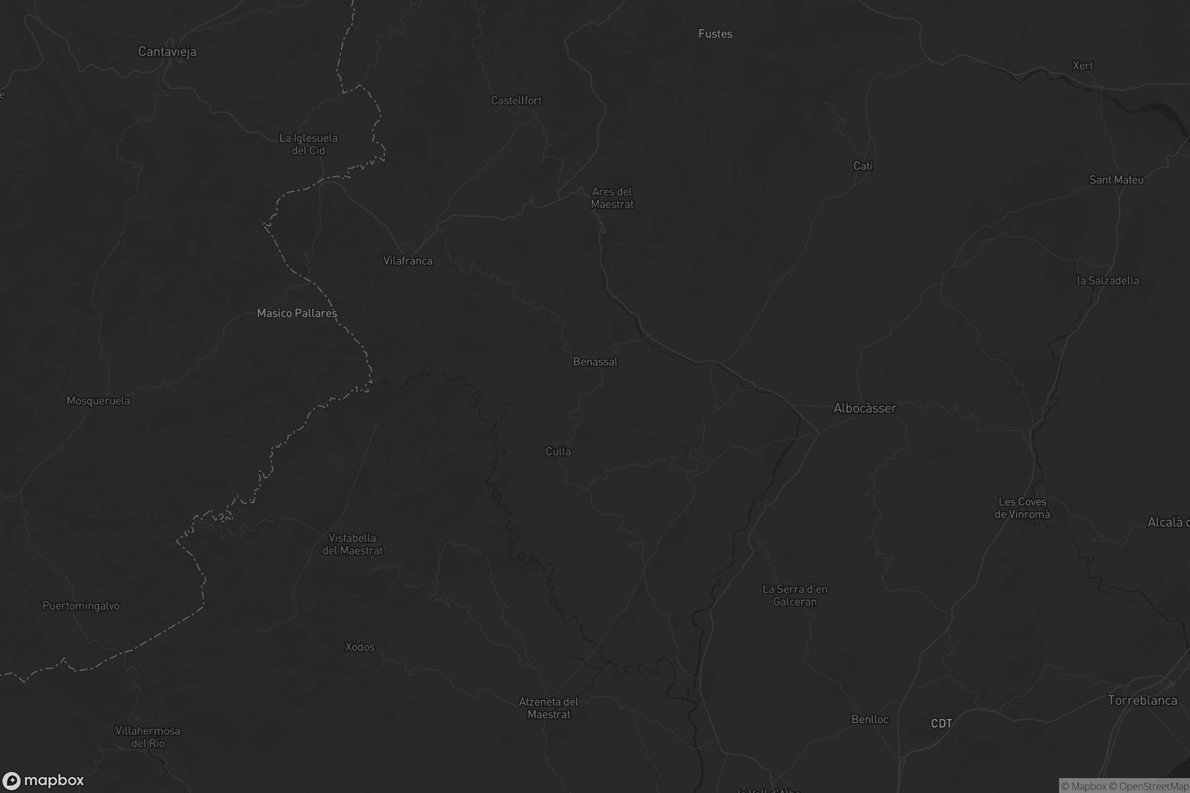 Mapa de l'Alt Maestrat