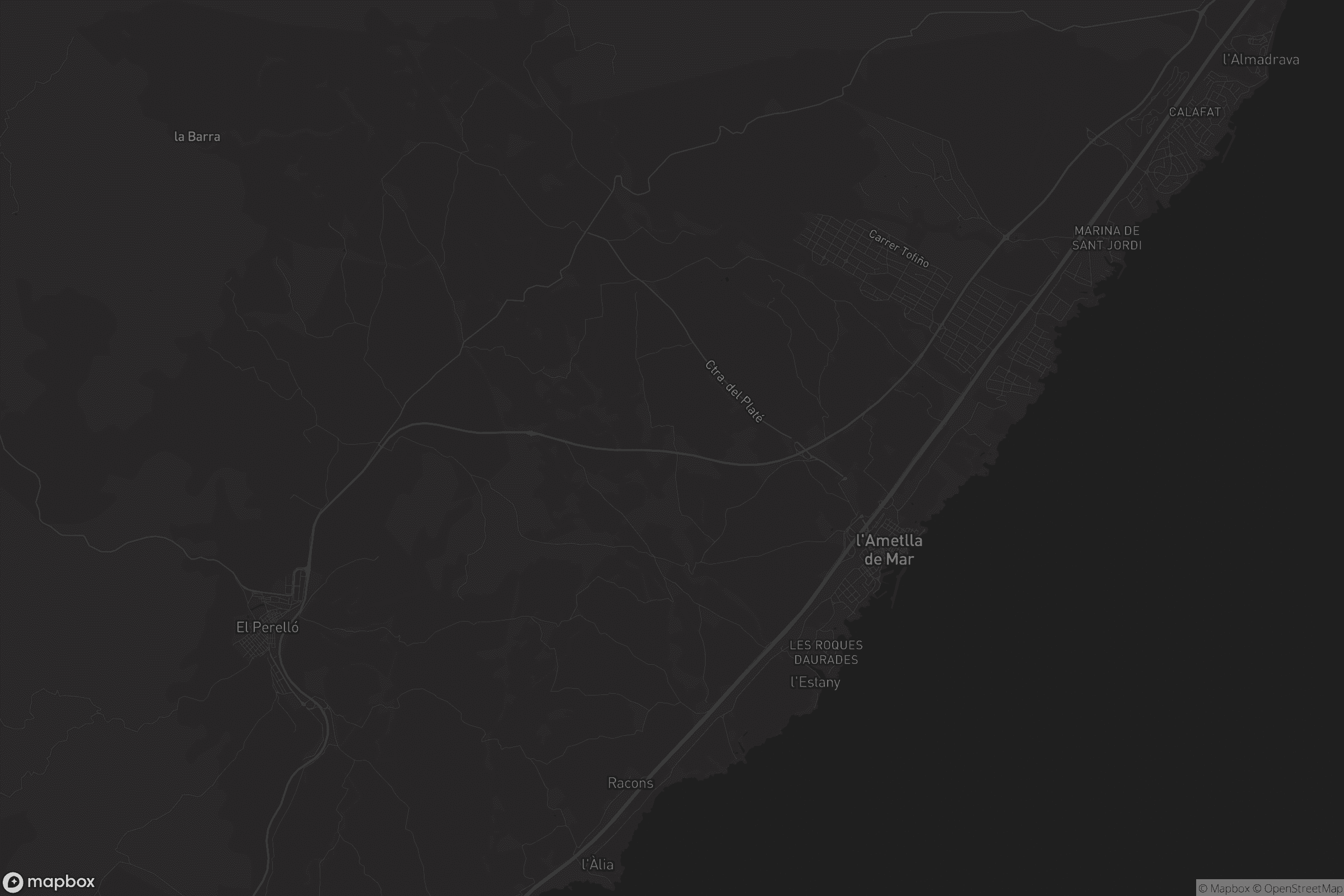 Mapa de l'Ametlla de Mar