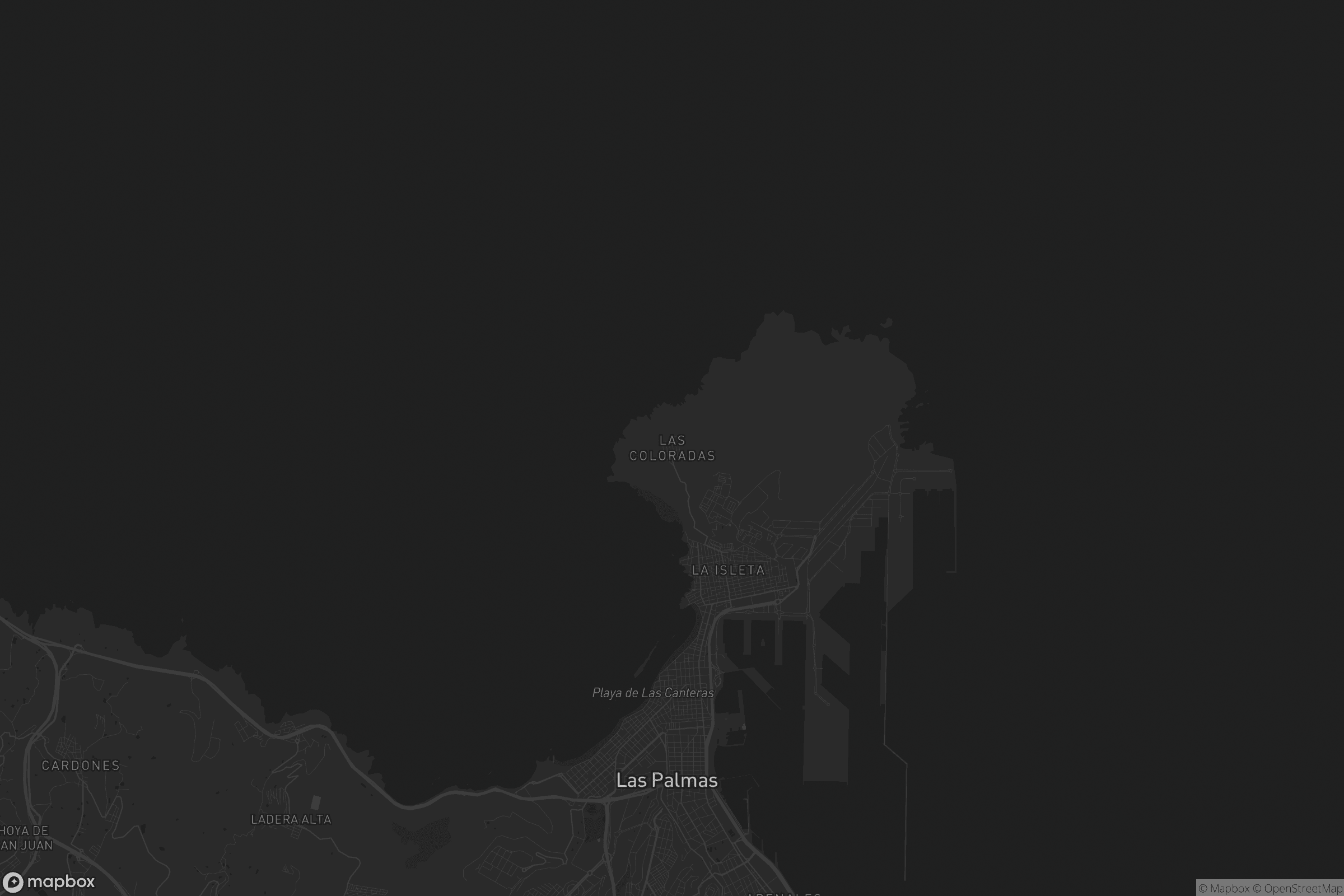 Mapa de Las Coloradas