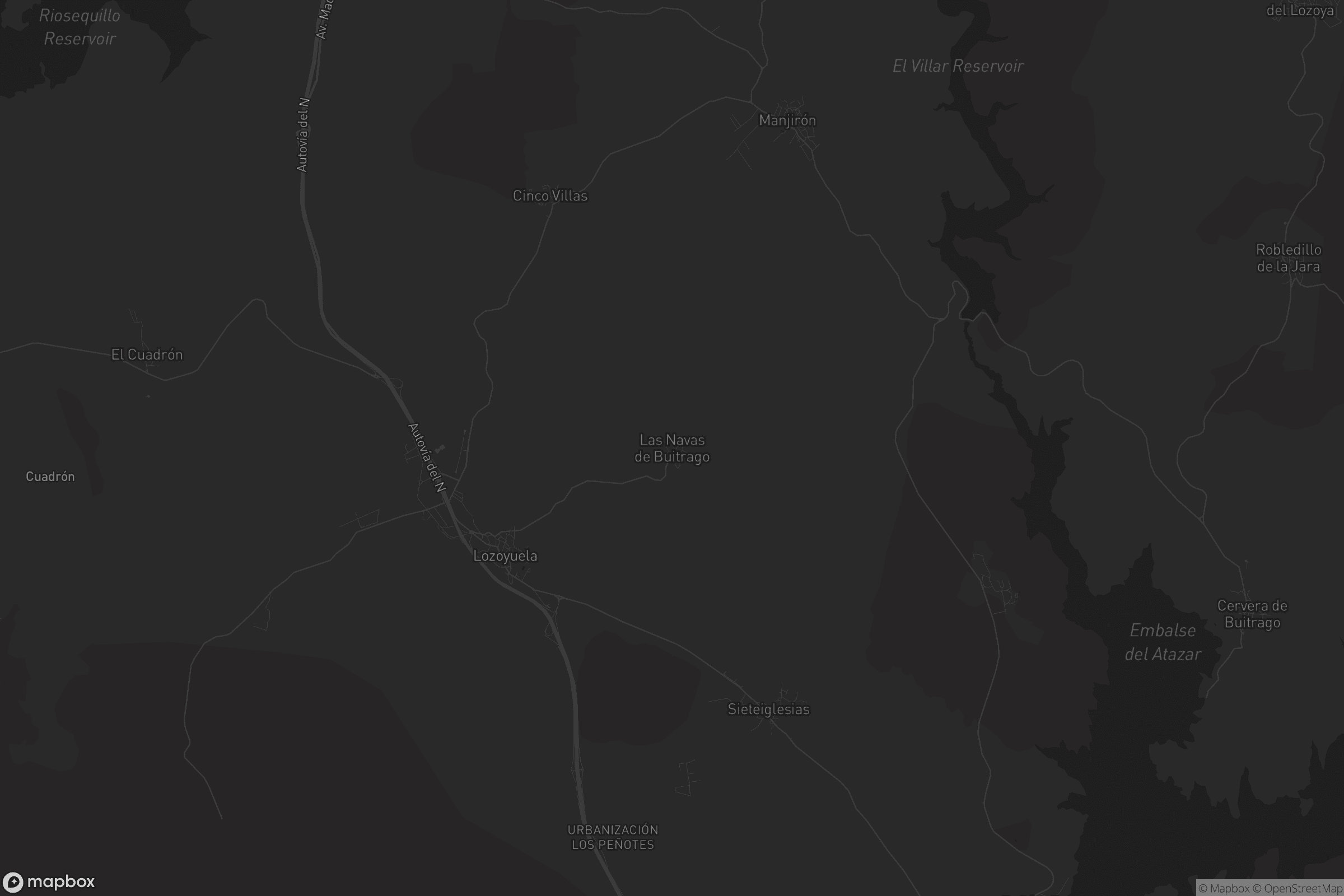 Mapa de Las Navas de Buitrago