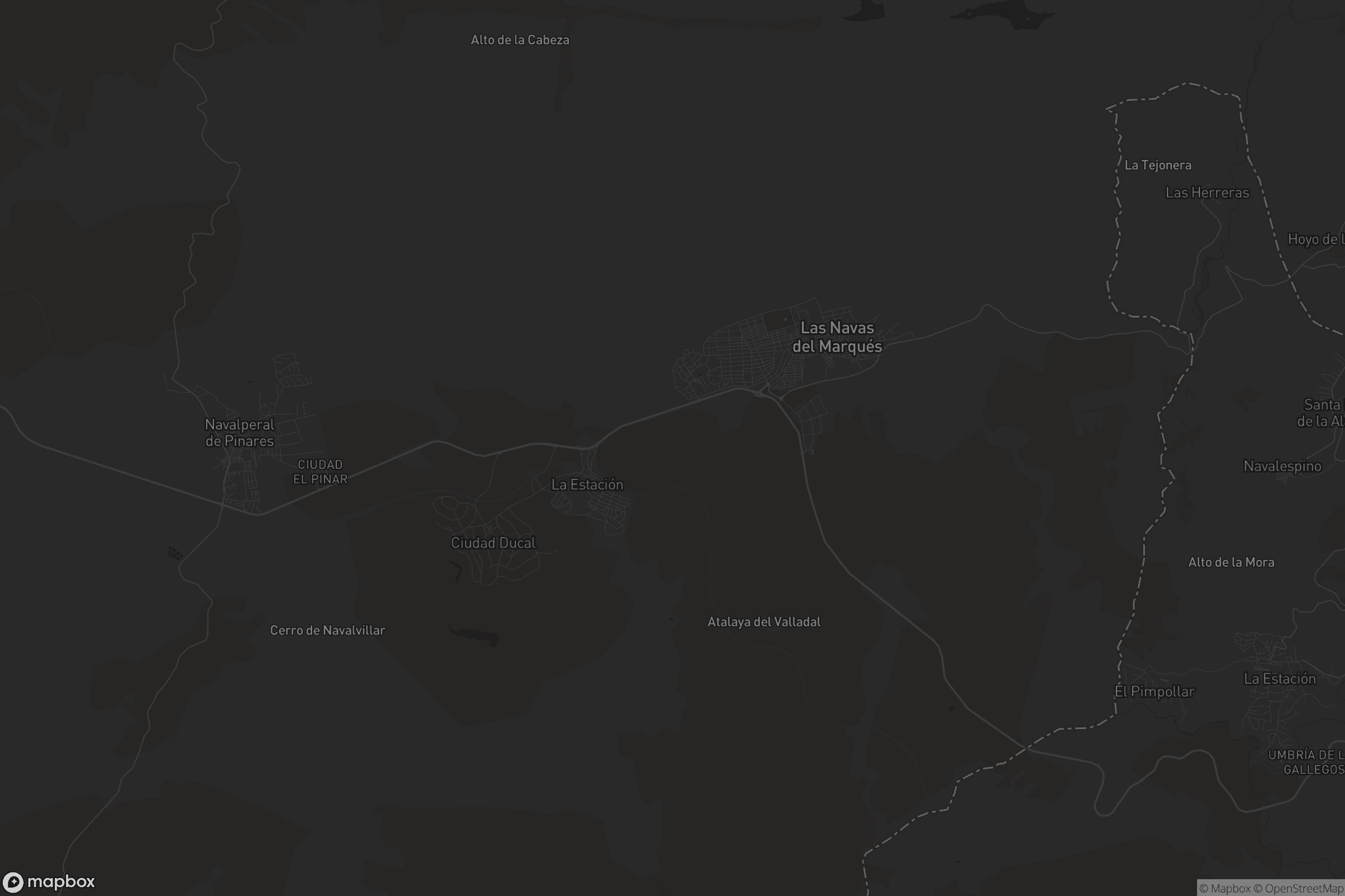 Mapa de Las Navas del Marqués