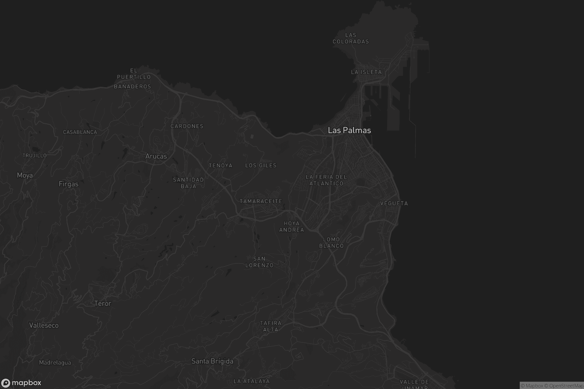 Mapa de Las Palmas de Gran Canaria